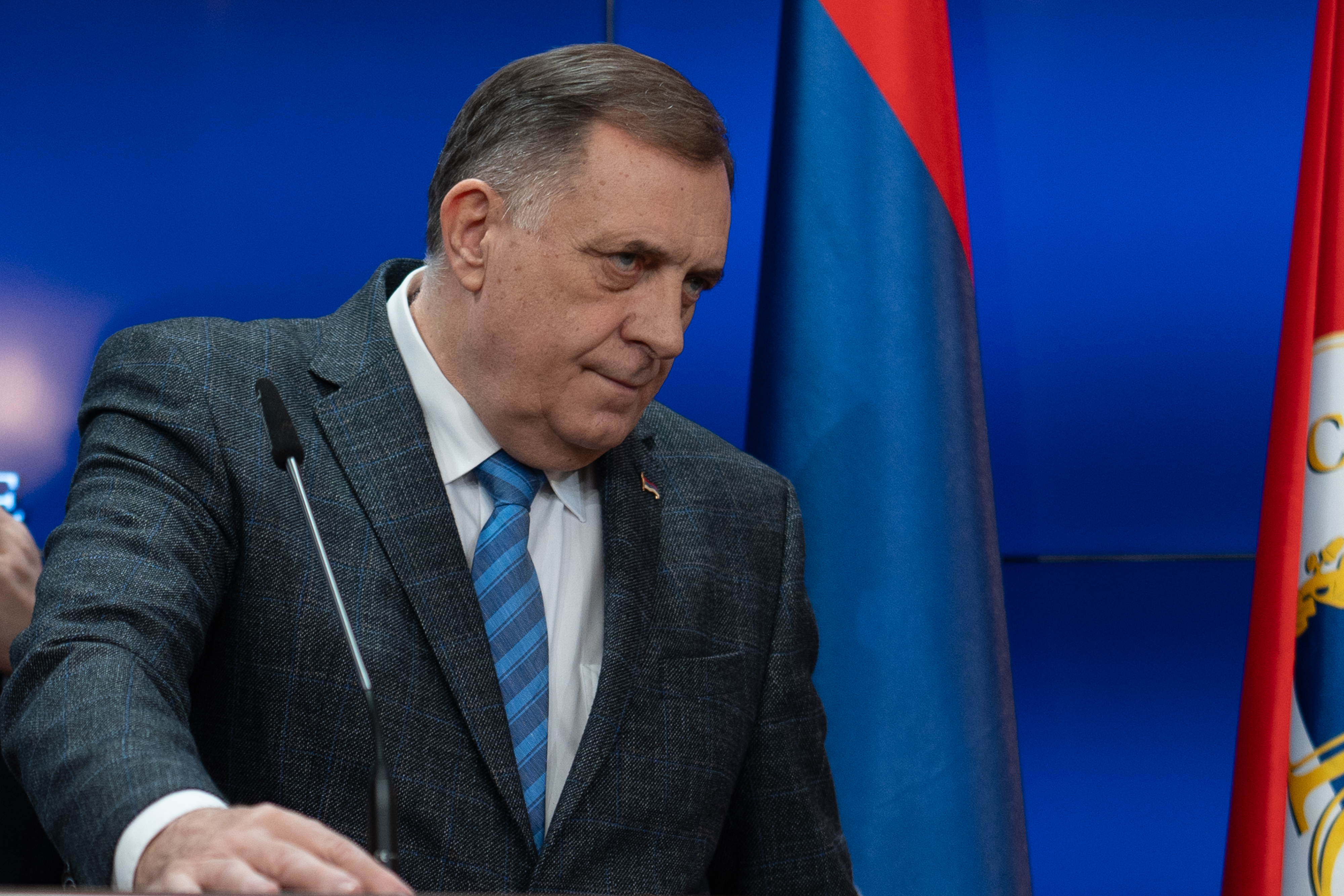 Banja Luka: Konferencija za medija Milorada Dodika i Andrije Mandića nakon zajedničkog sastanka