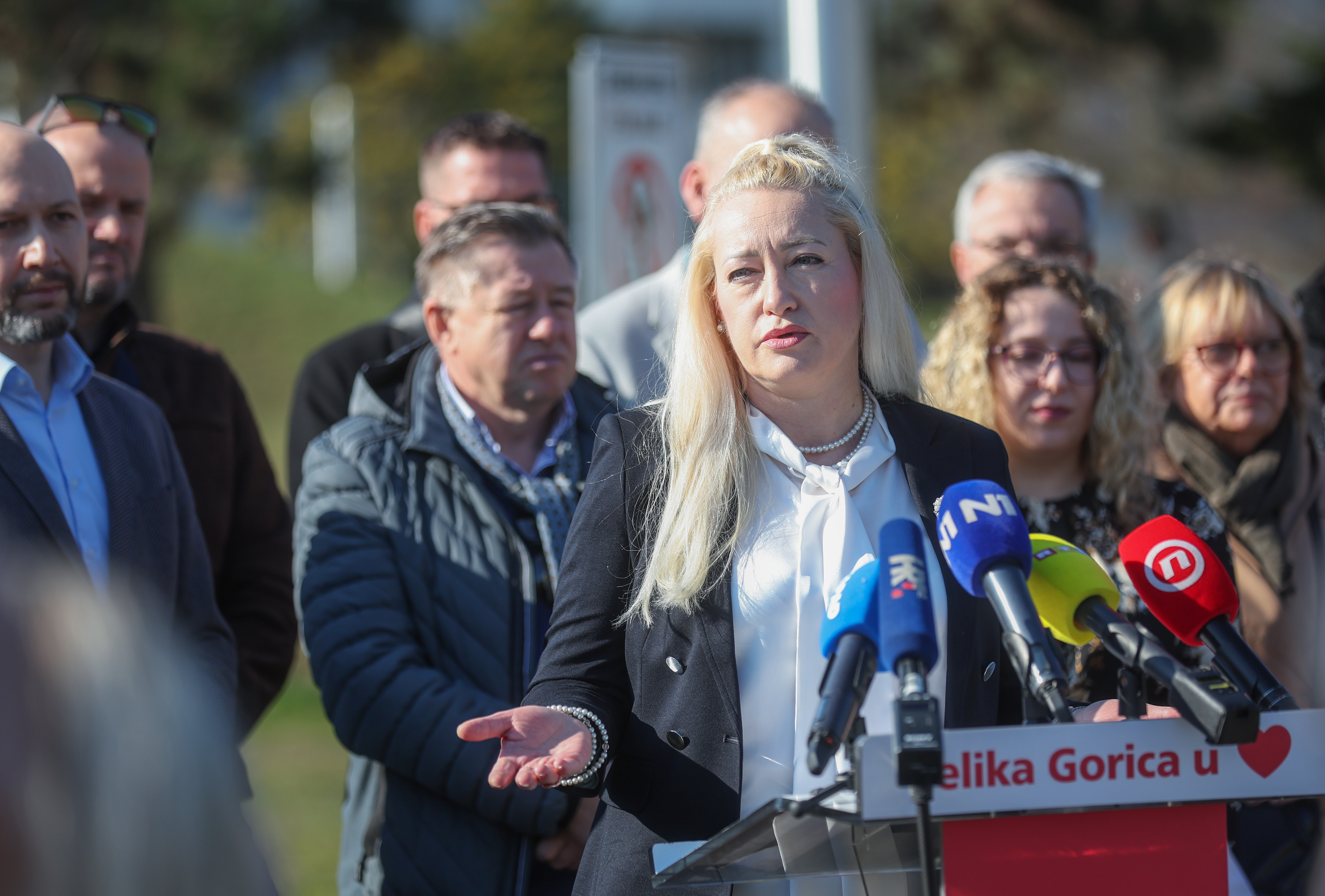 Velika Gorica: Predstavljanje Ivane Mlinar, zajedničke kandidatkinje SDP-a i Možemo! za gradonačelnicu Velike Gorice