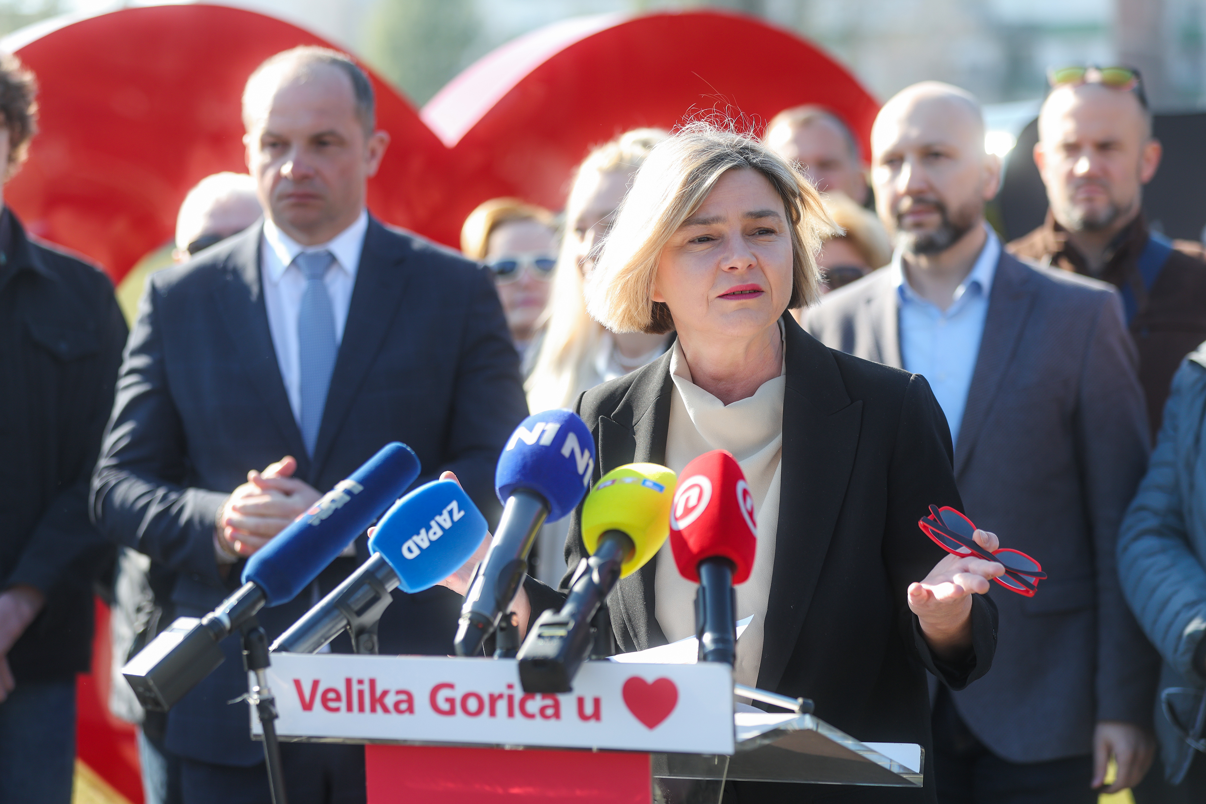 Velika Gorica: Predstavljanje Ivane Mlinar, zajedničke kandidatkinje SDP-a i Možemo! za gradonačelnicu Velike Gorice