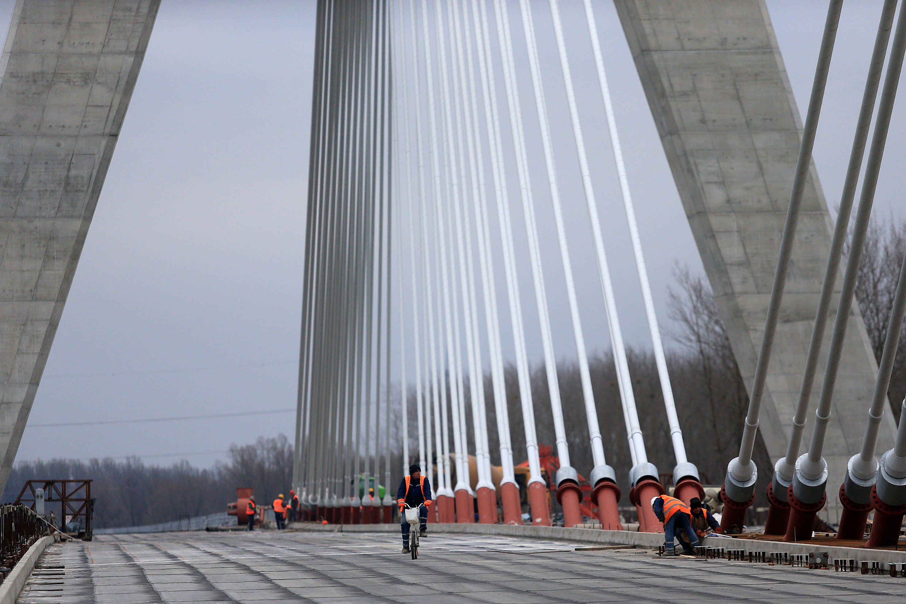 Osijek: Pri kraju radovi na novom mostu preko Drave koji je u sklopu Koridora Vc
