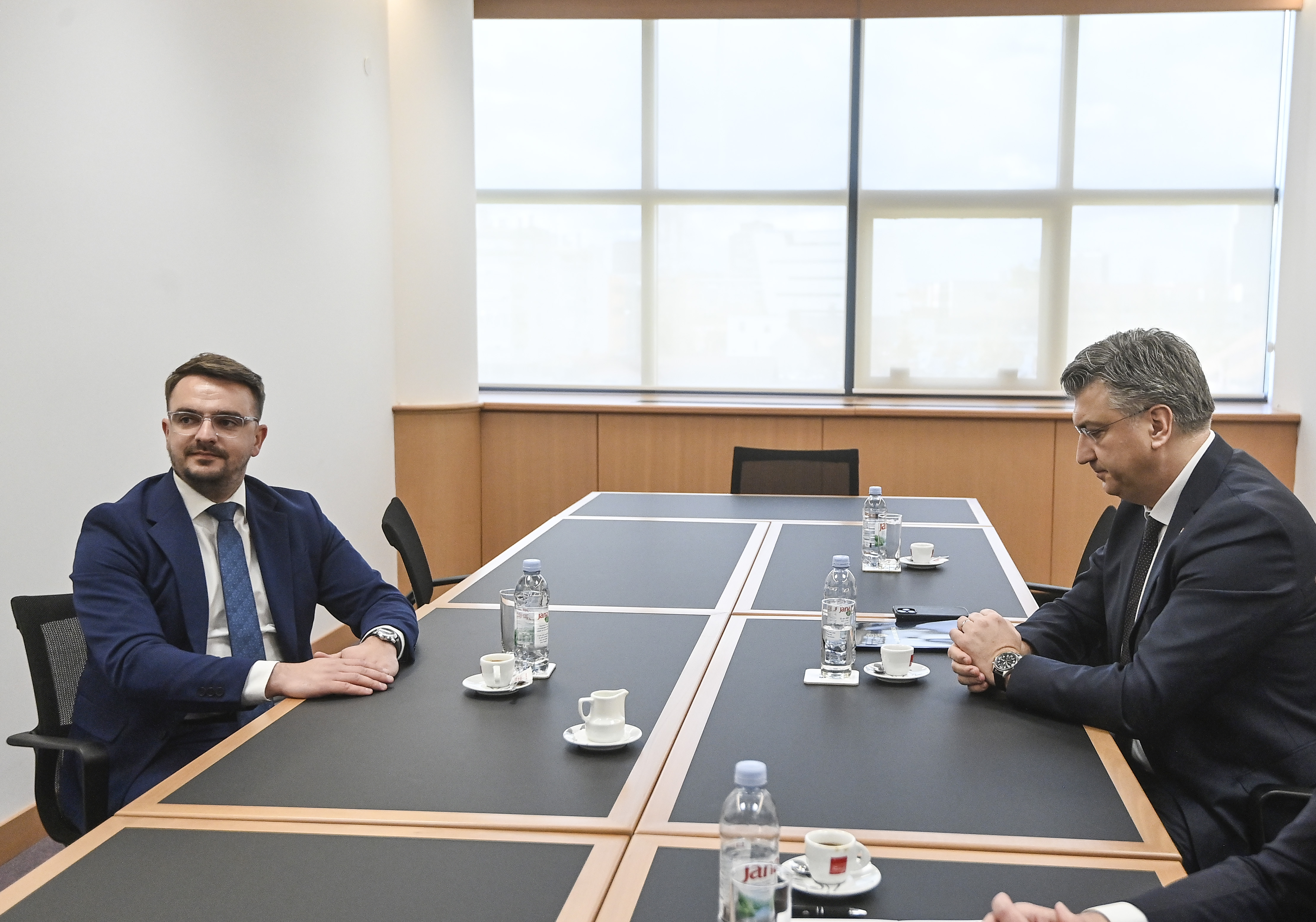 Zagreb: Premijer Andrej Plenković susreo se s dopredsjednikom Republike Srpske Davorom Pranjićem