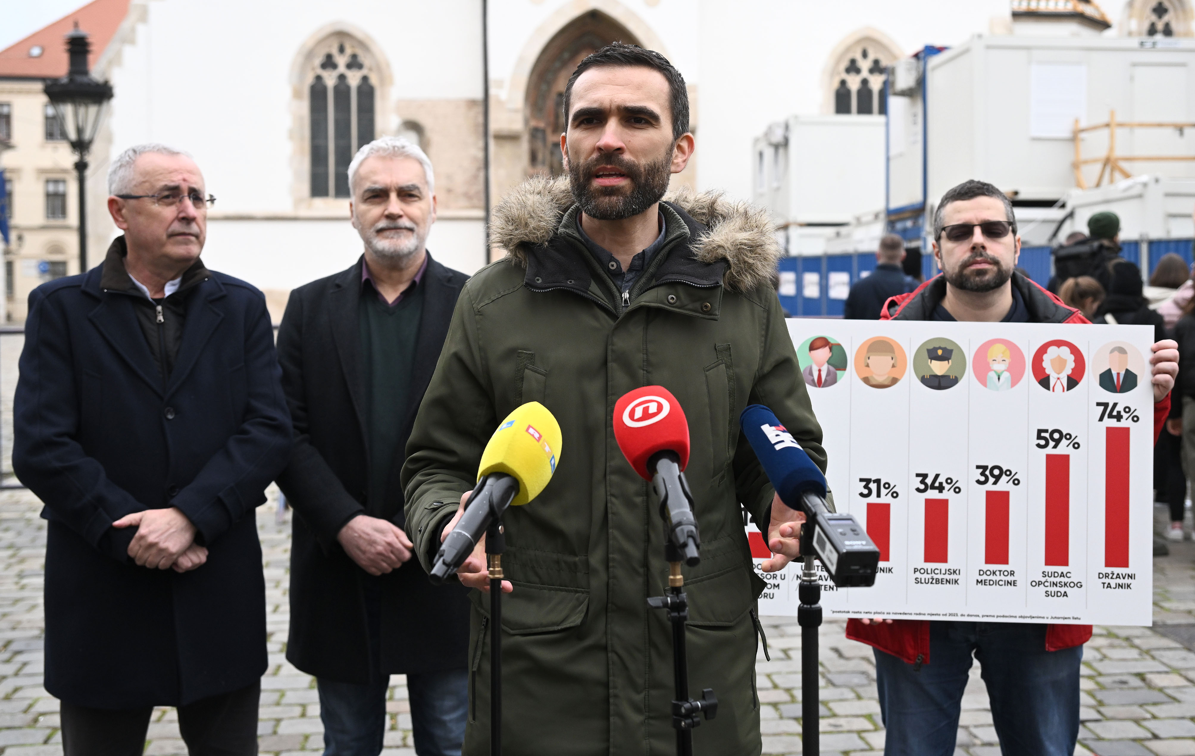 Zagreb: Konferencija sindikata na kojoj su najavili početak štrajka u školama