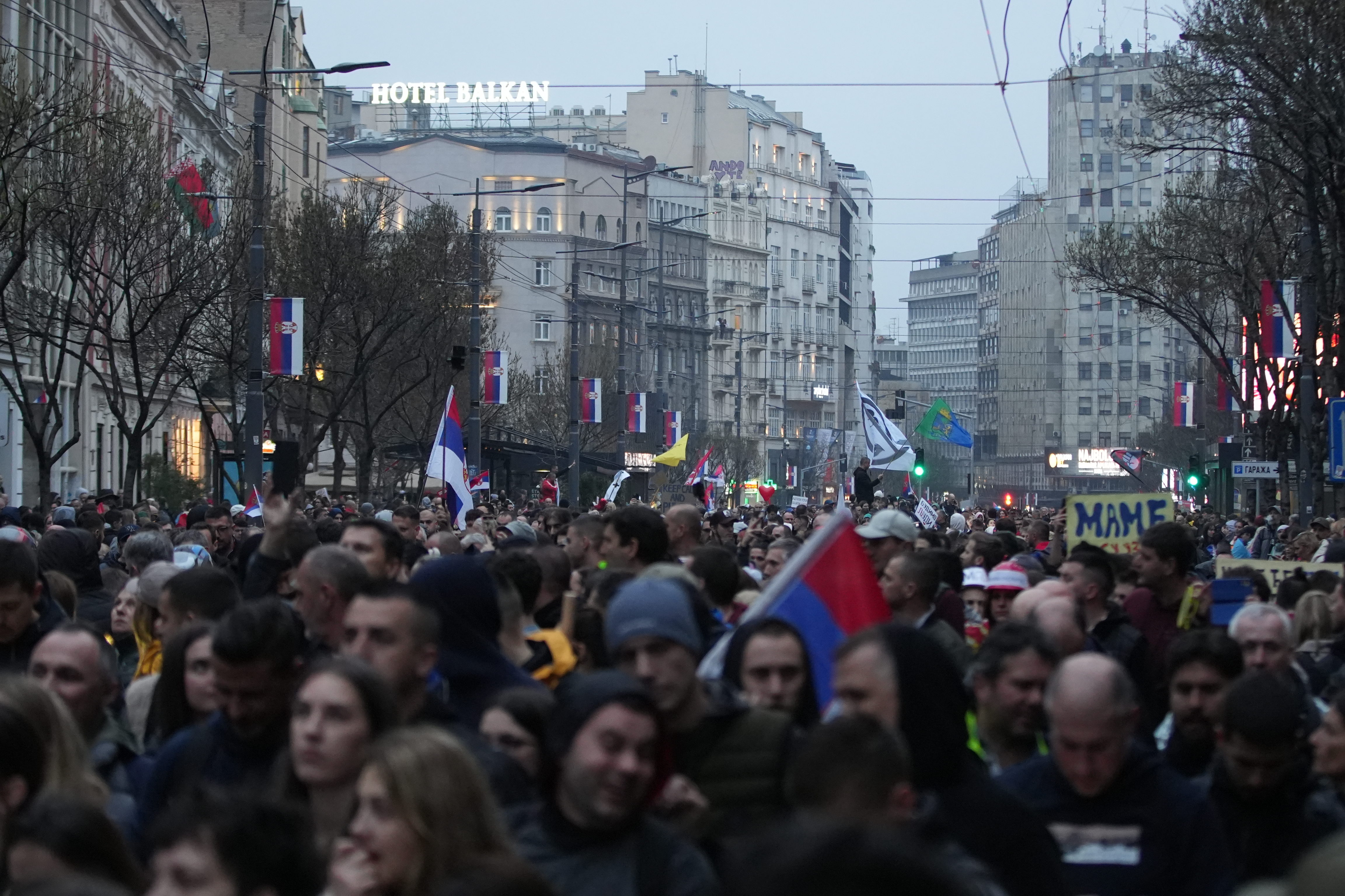 Beograd: Službeno počeo najveći prosvjed u Srbiji "15. za 15"