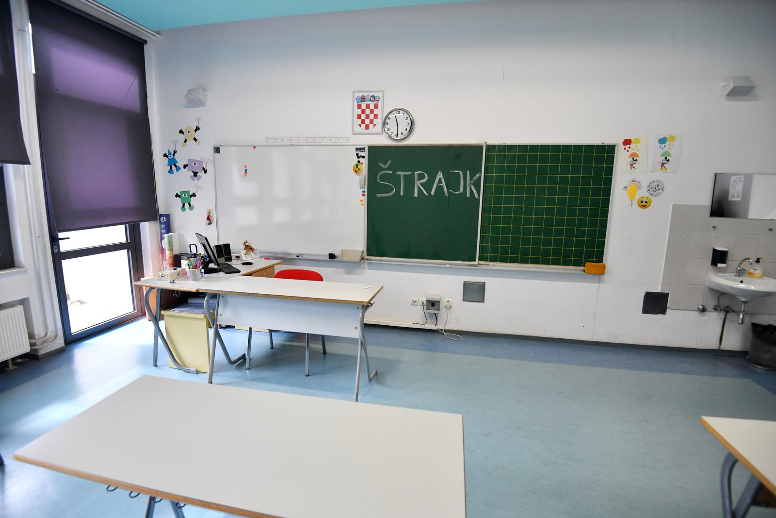 Sibenik: Dio sinidikata zapoceo jednodnevni strajk u osnovnim i srednjim skolama te fakultetima