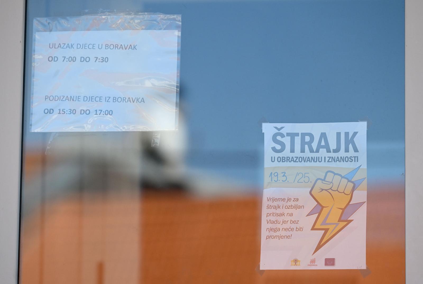 Zagreb: Željko Stipić dao je izjavu medijima o štrajku u školstvu