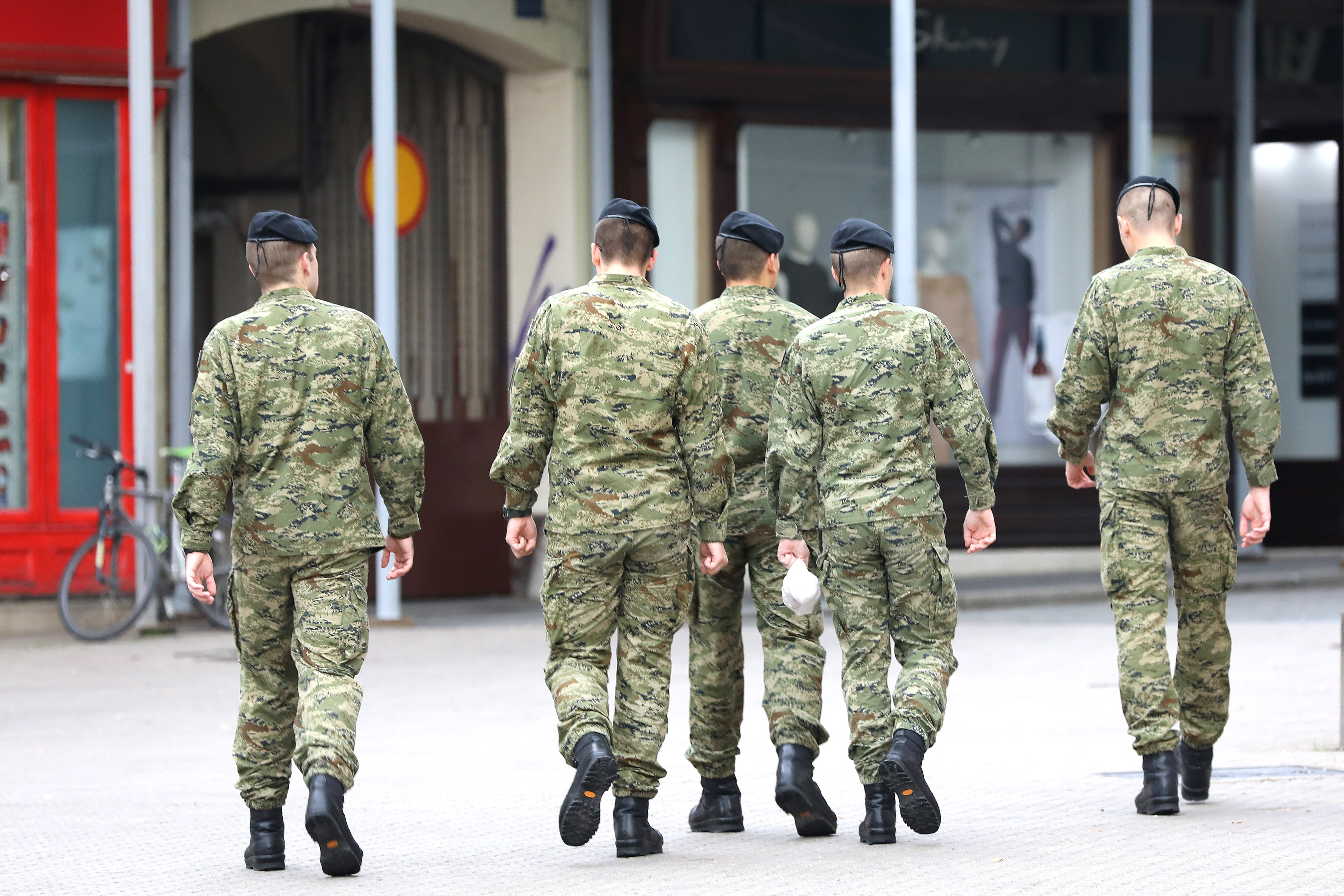 Zagreb: Pripadnici Hrvatske vojske