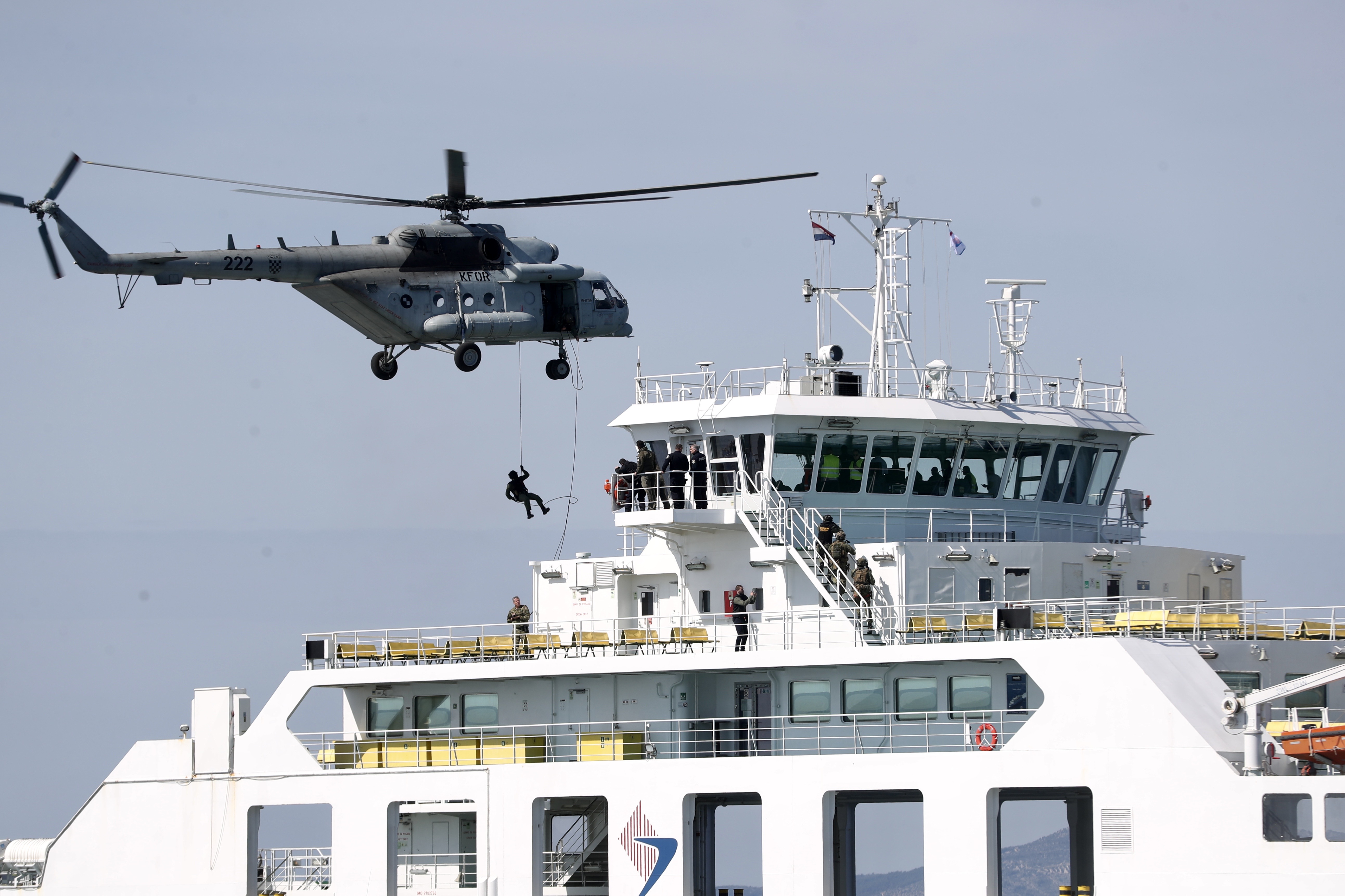 vježba, policija, Jadrolinija