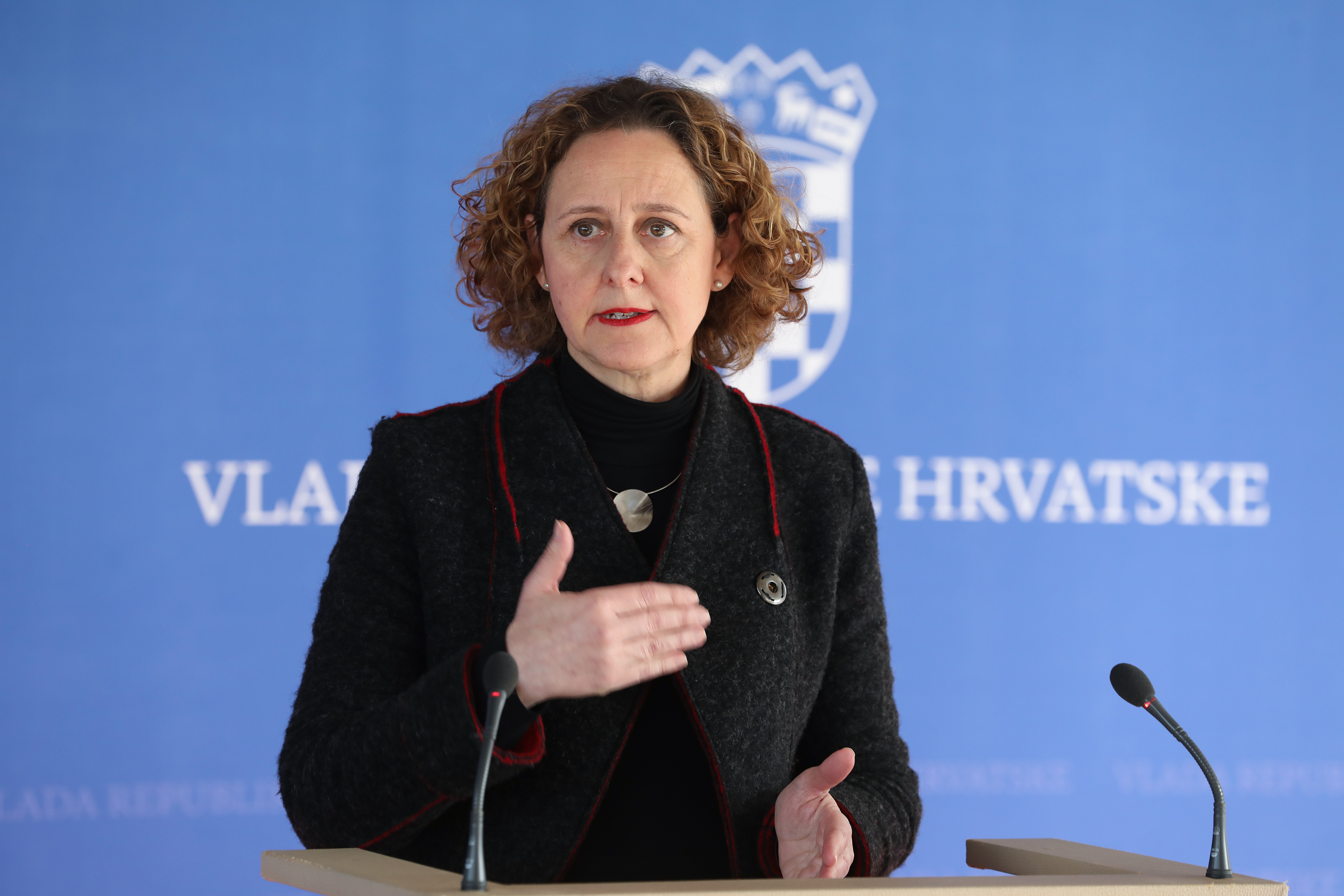Zagreb: Nina Obuljen Koržinek obratila se javnosti nakon sjednice Vlade