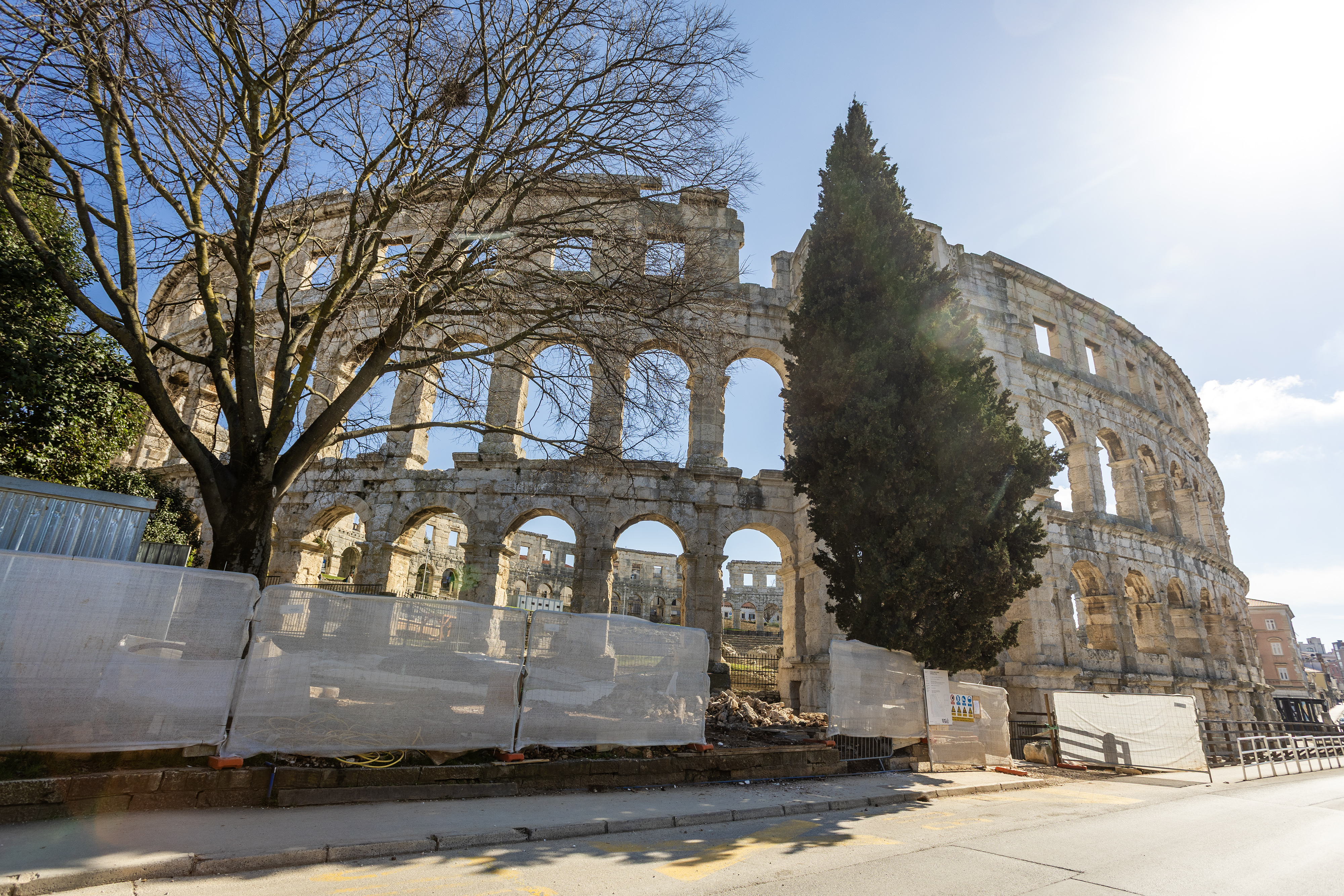 Pula: Radovi na stazi i okolišu sjeverno od Arene