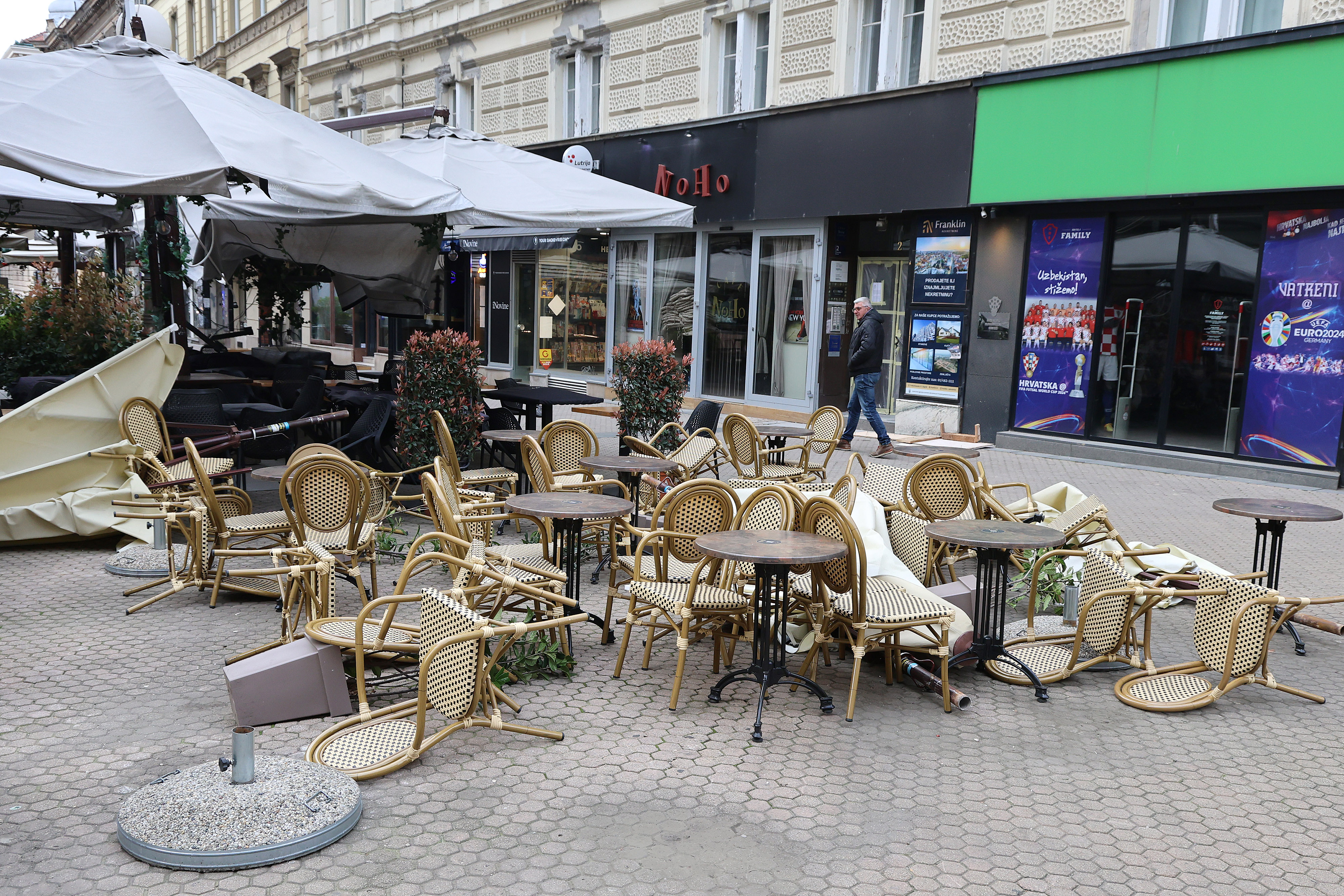 Zagreb: Jak vjetar stvara probleme u centru grada