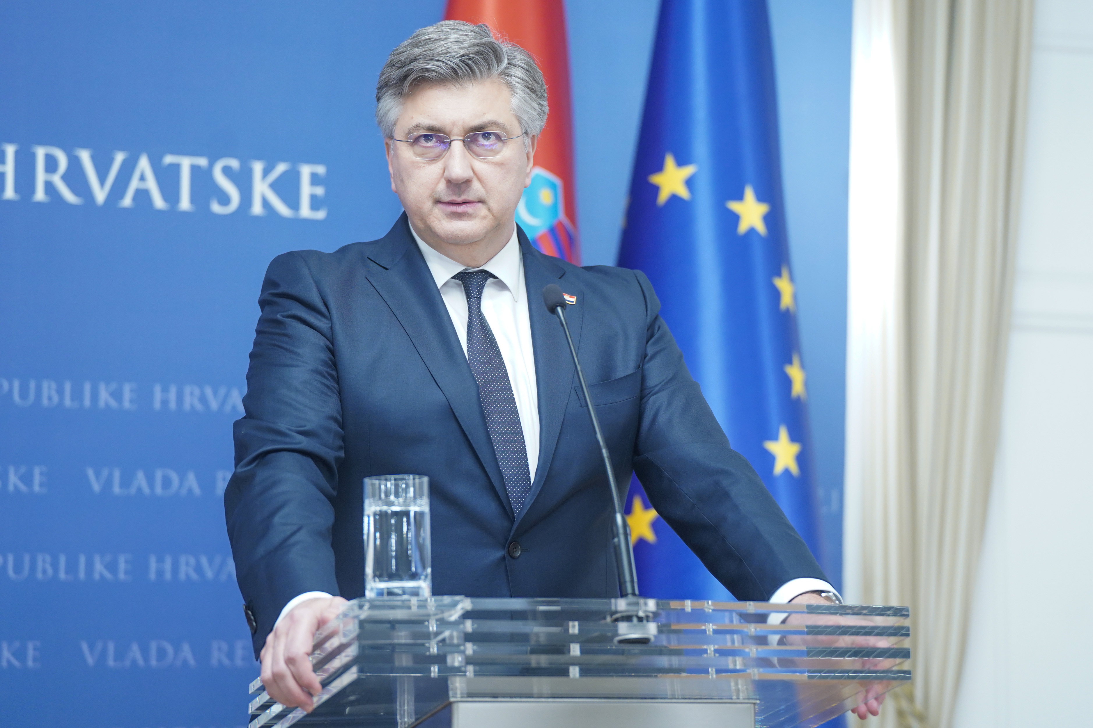 Zagreb: Andrej Plenković primio predsjednicu Europskog parlamenta Robertu Metsolu