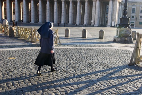 Anniversary of the death of John Paul II in Saint Peter square at Vatican Rome Italy