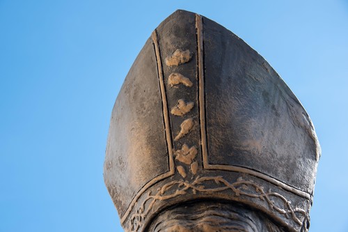 Sculpture of Pope John Paul II in Holguin, Cuba