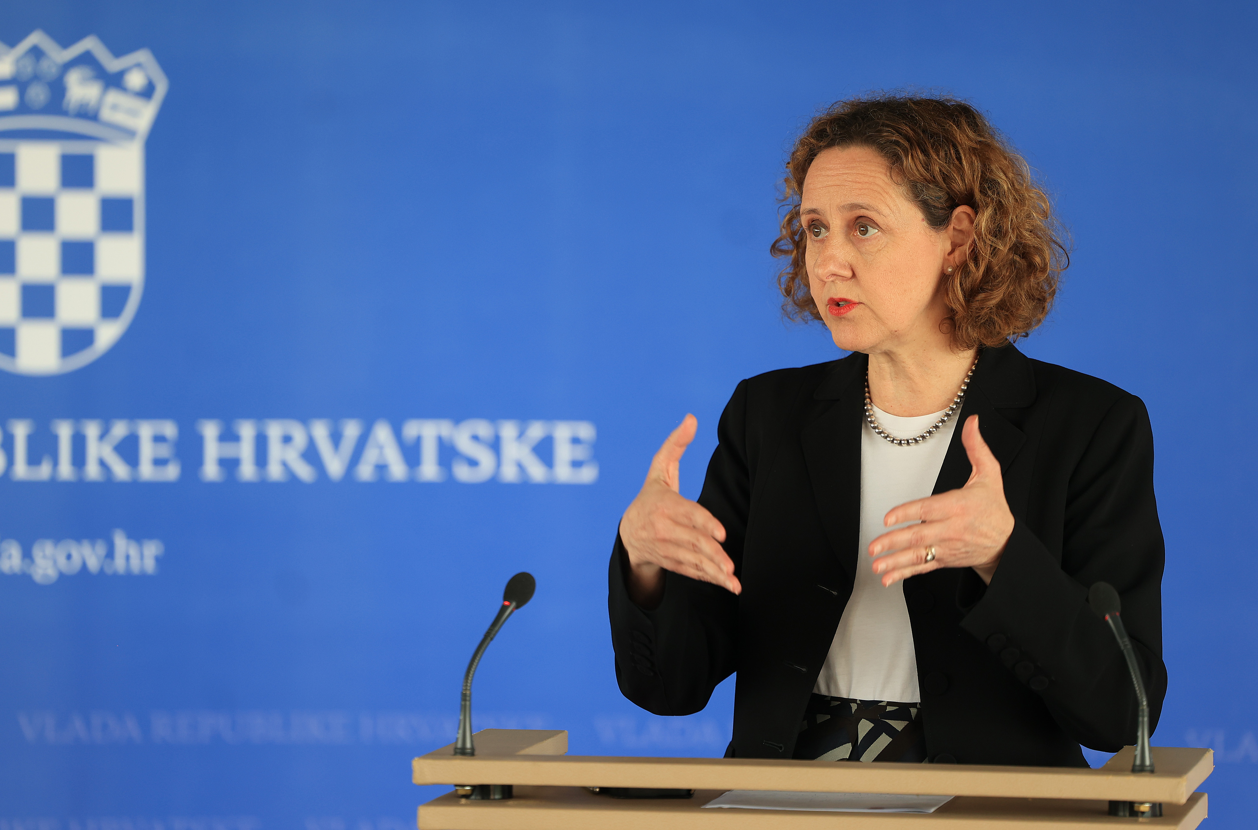 Zagreb: Nina Obuljen Koržinek dala je izjavu za medije