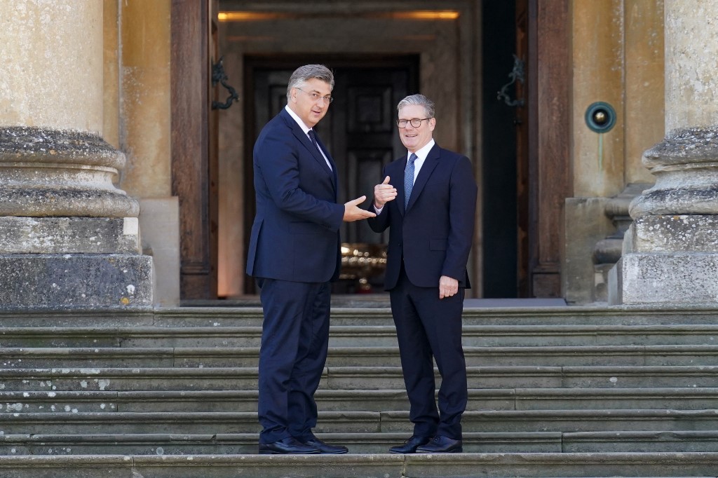 Plenković i Starmer, AFP