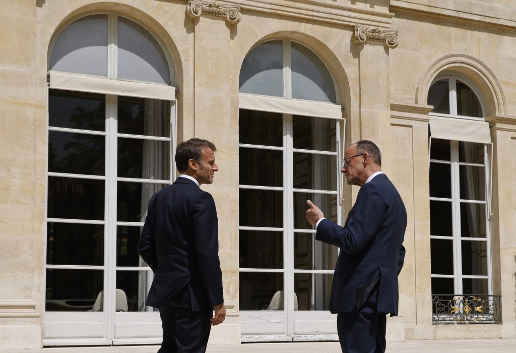 Merz i Macron, 7.5.2025.