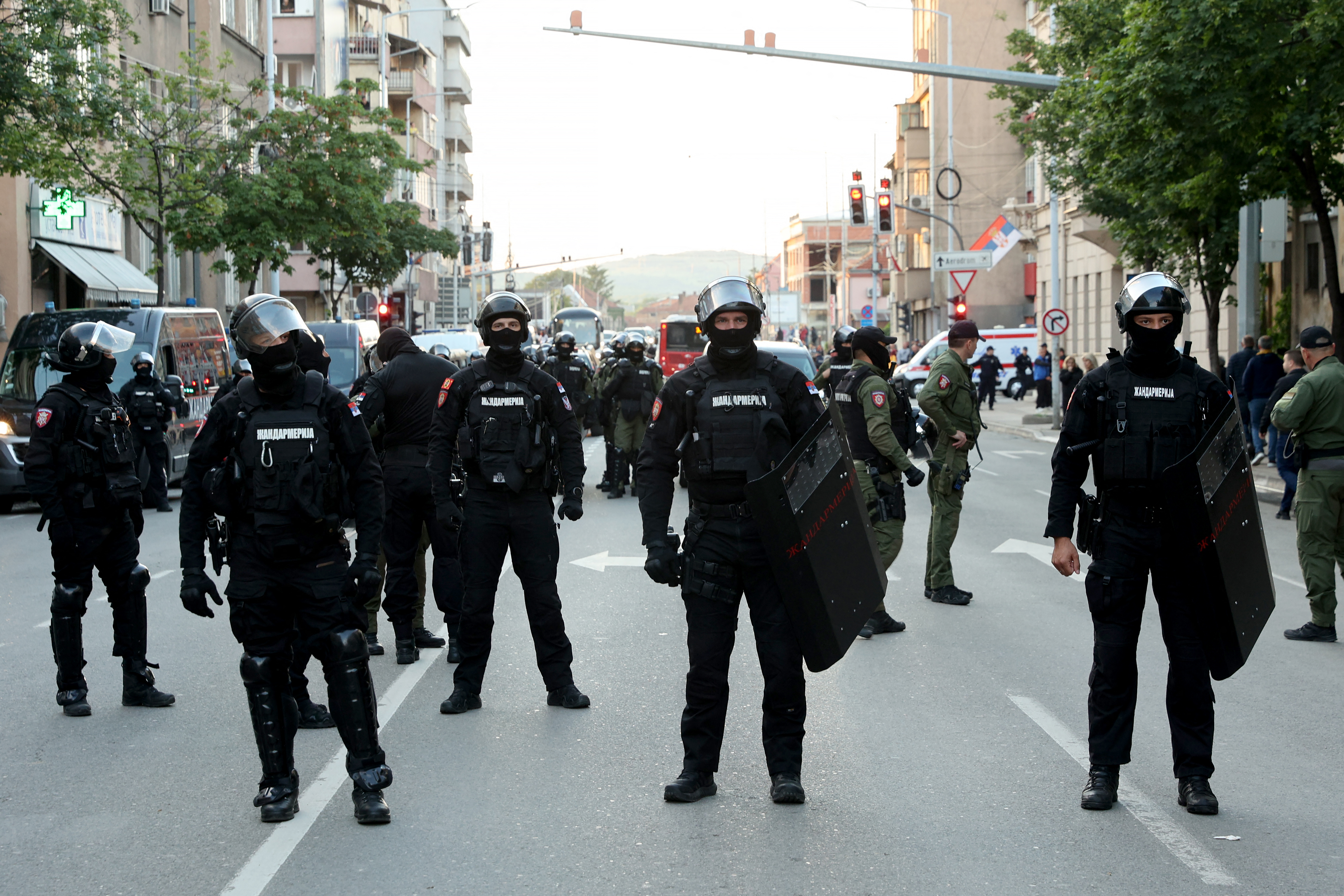 srpski specijalci na prosvjedu u nišu