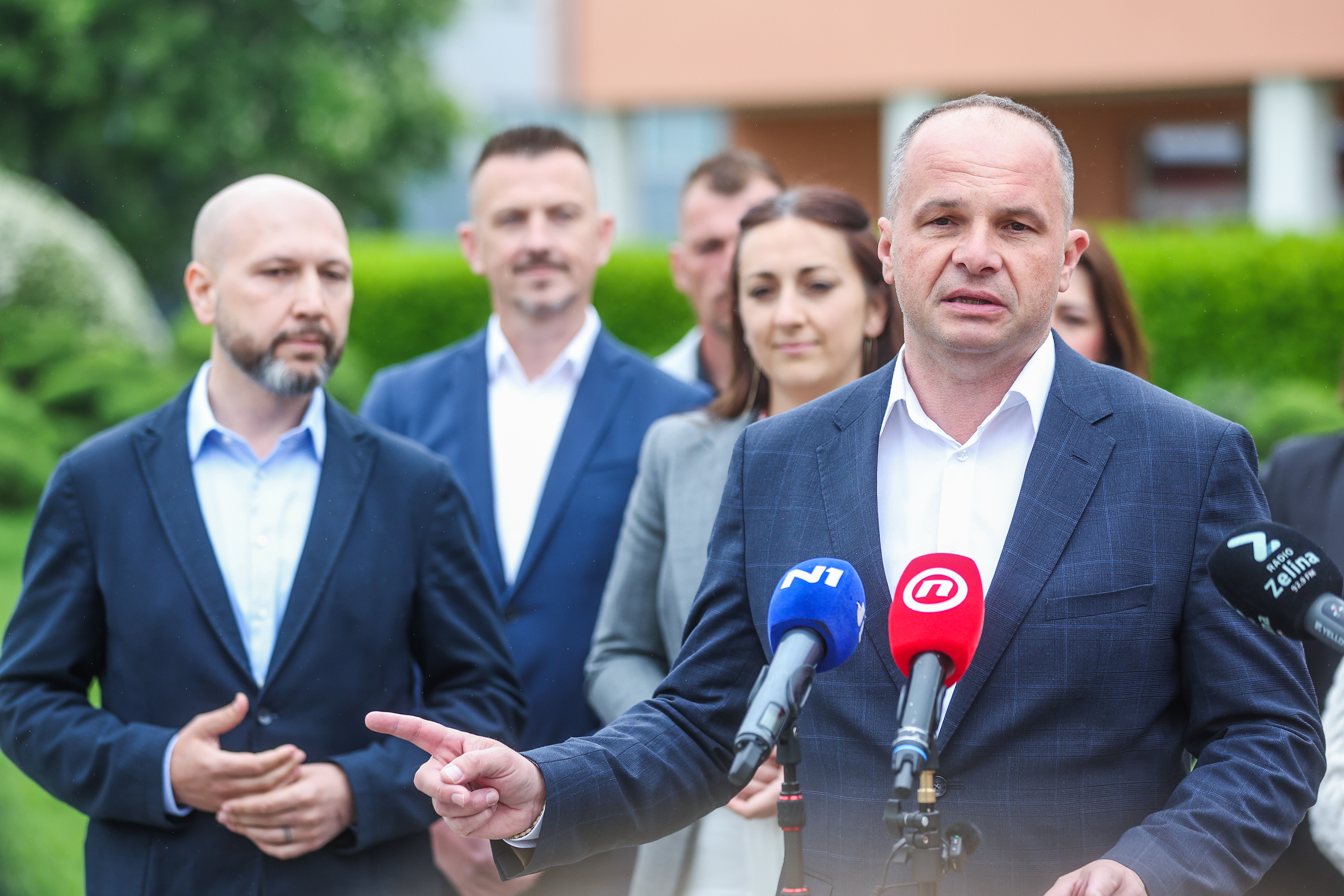 Konferencija za medije s temom podrška SDP-a kandidatima na lokalnim izborima u Svetom Ivanu Zelini i Zagrebačkoj županiji.