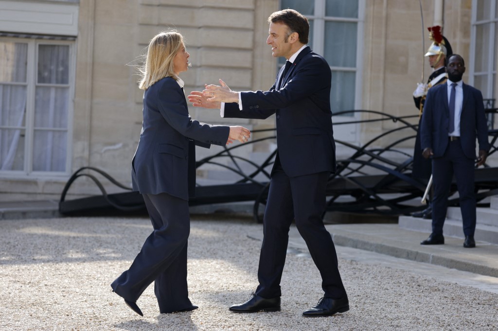 meloni, macron, AFP