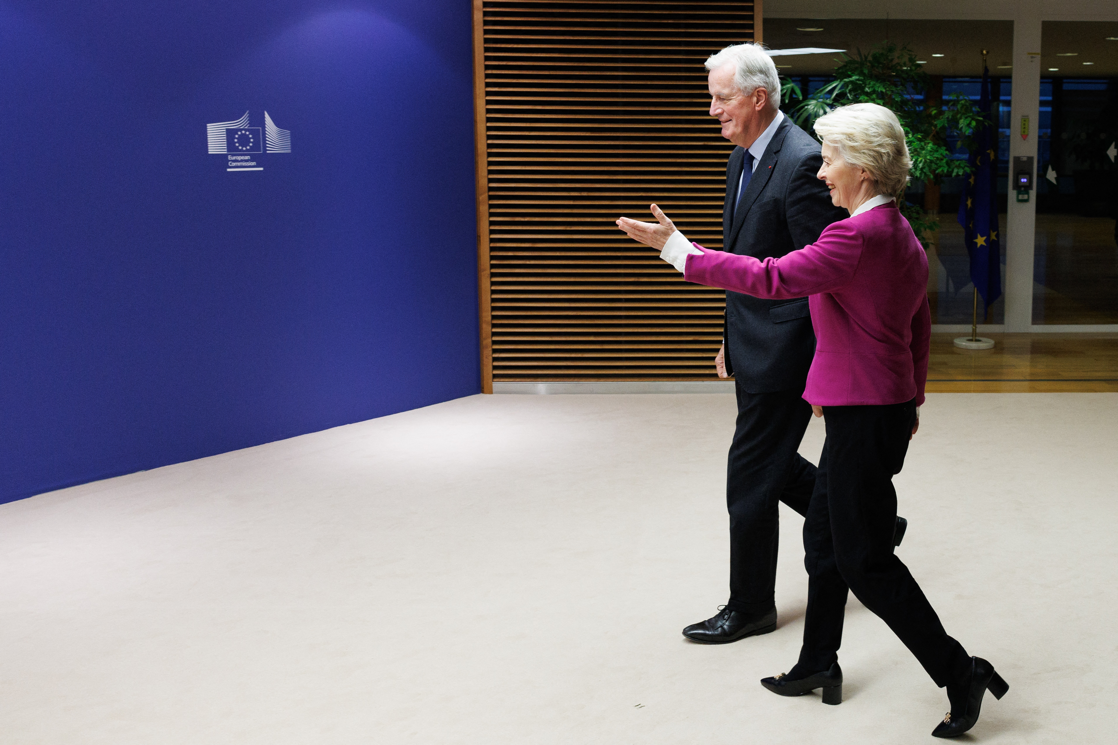 Michael Barnier, Ursula von der Leyen