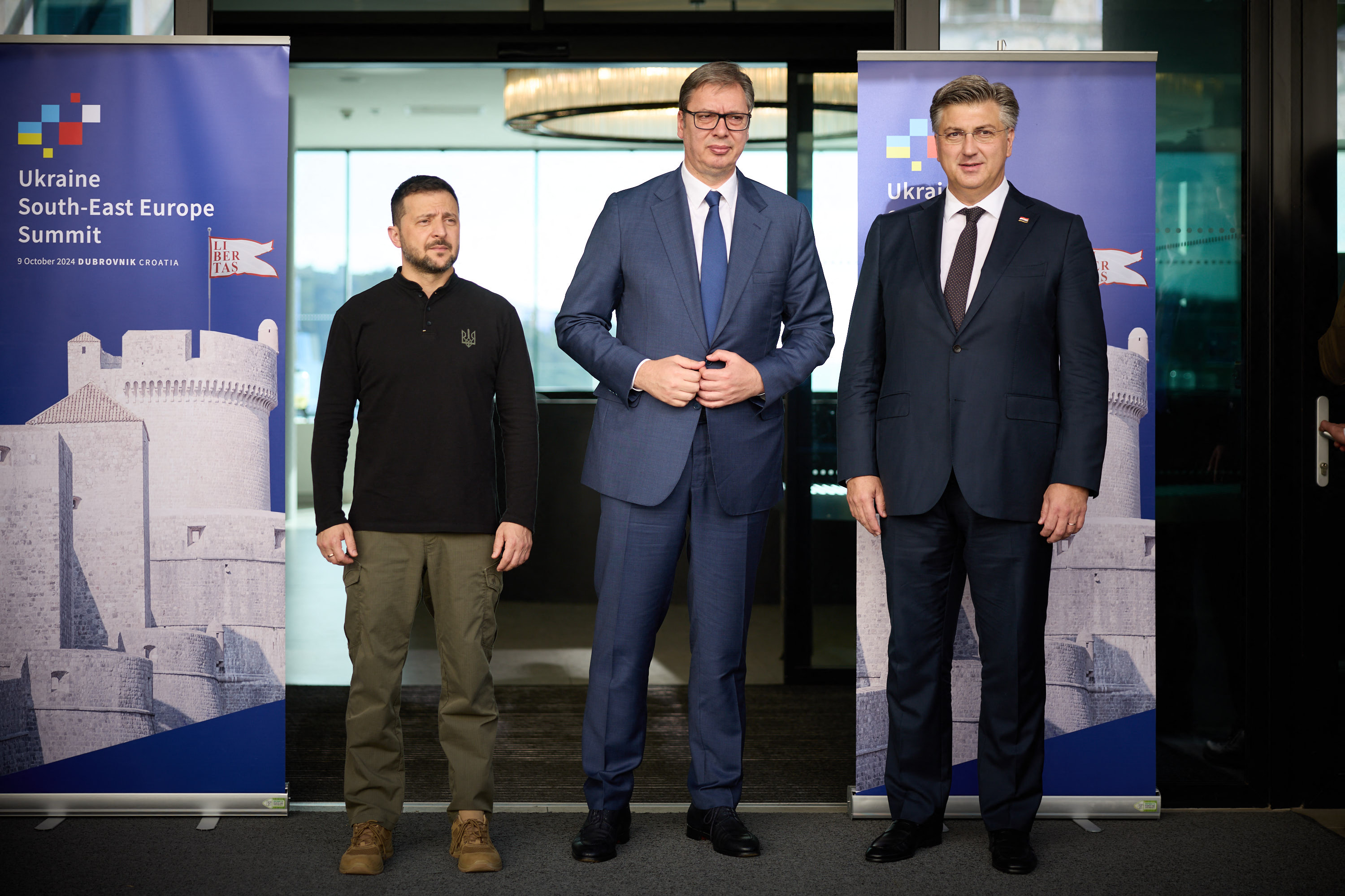 Zelenski, Vučić i Plenković u Odesi