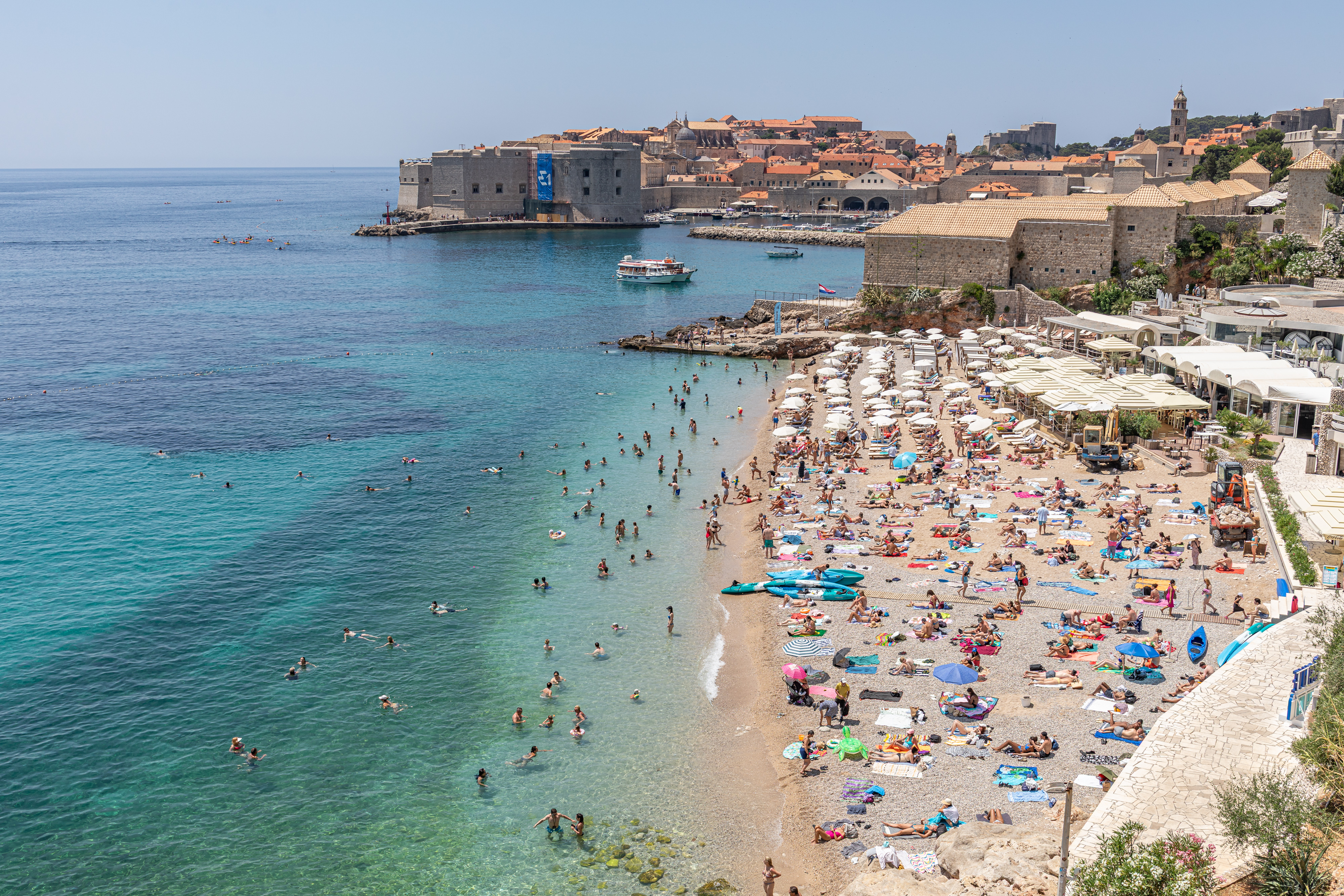 Dubrovnik, ljeto, plaža
