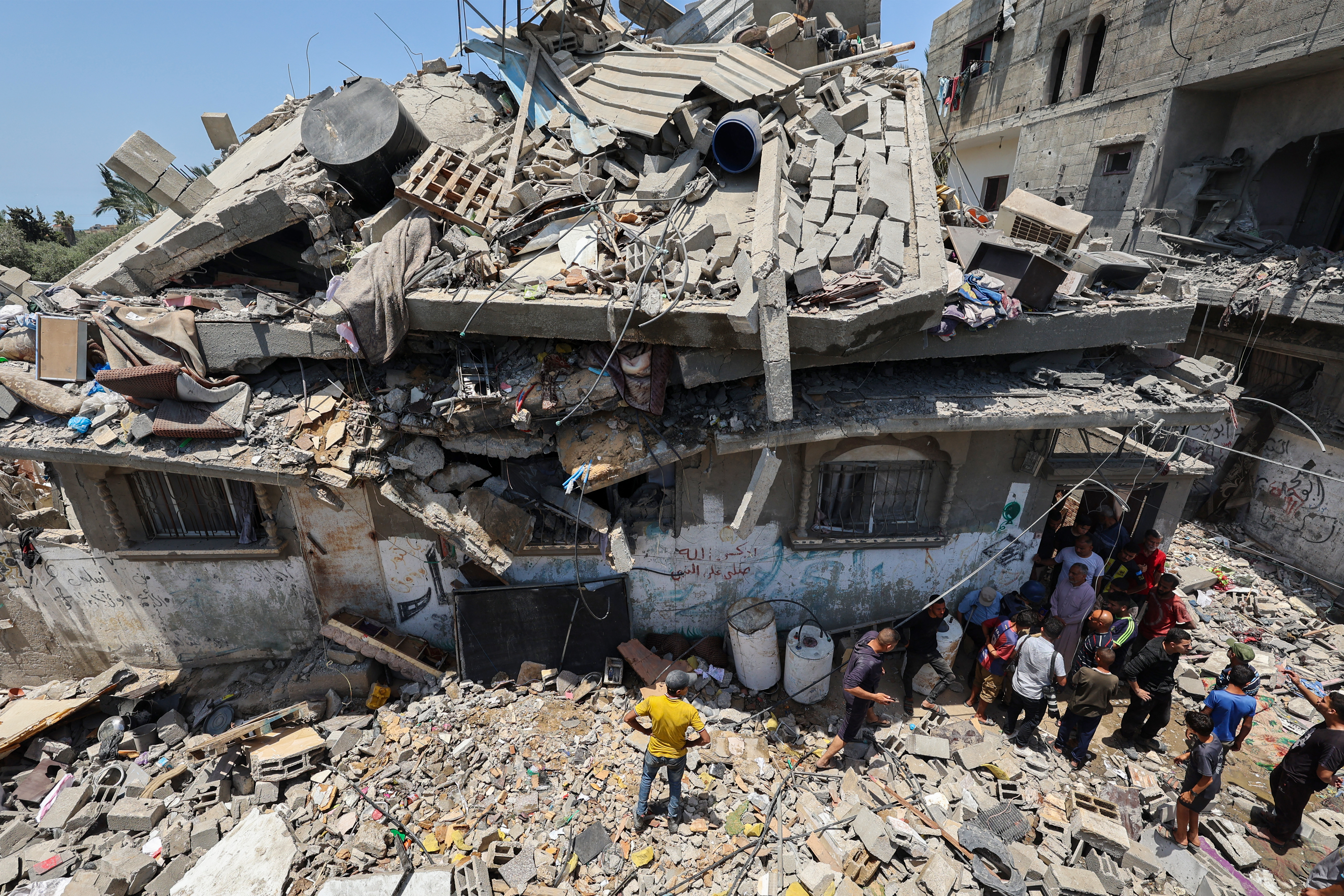 Stambena zgrada u Gazi nakon izraelskog bombardiranja