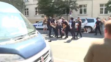 n1 srbija, screenshot, privođenje zemun