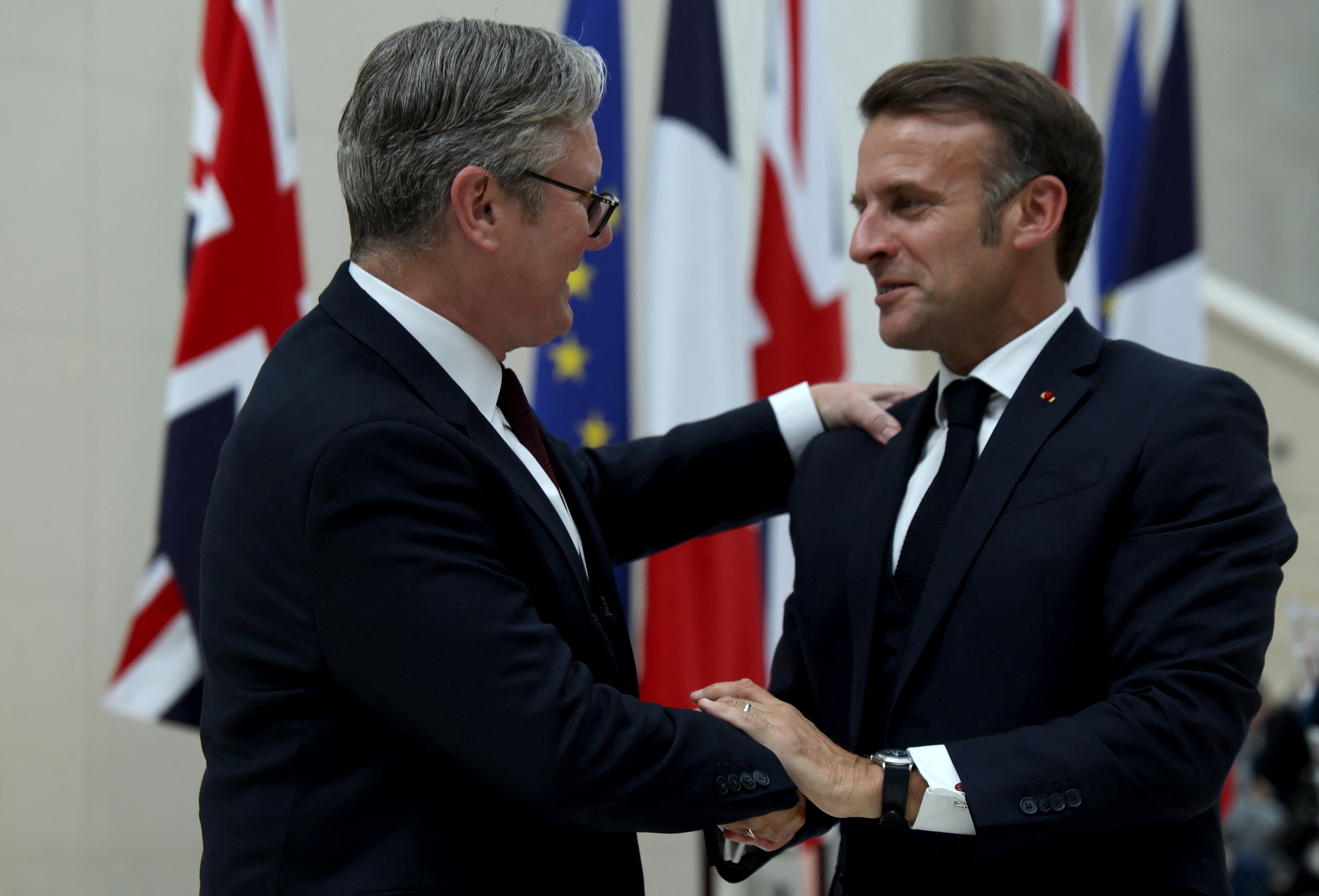 Macron i Starmer