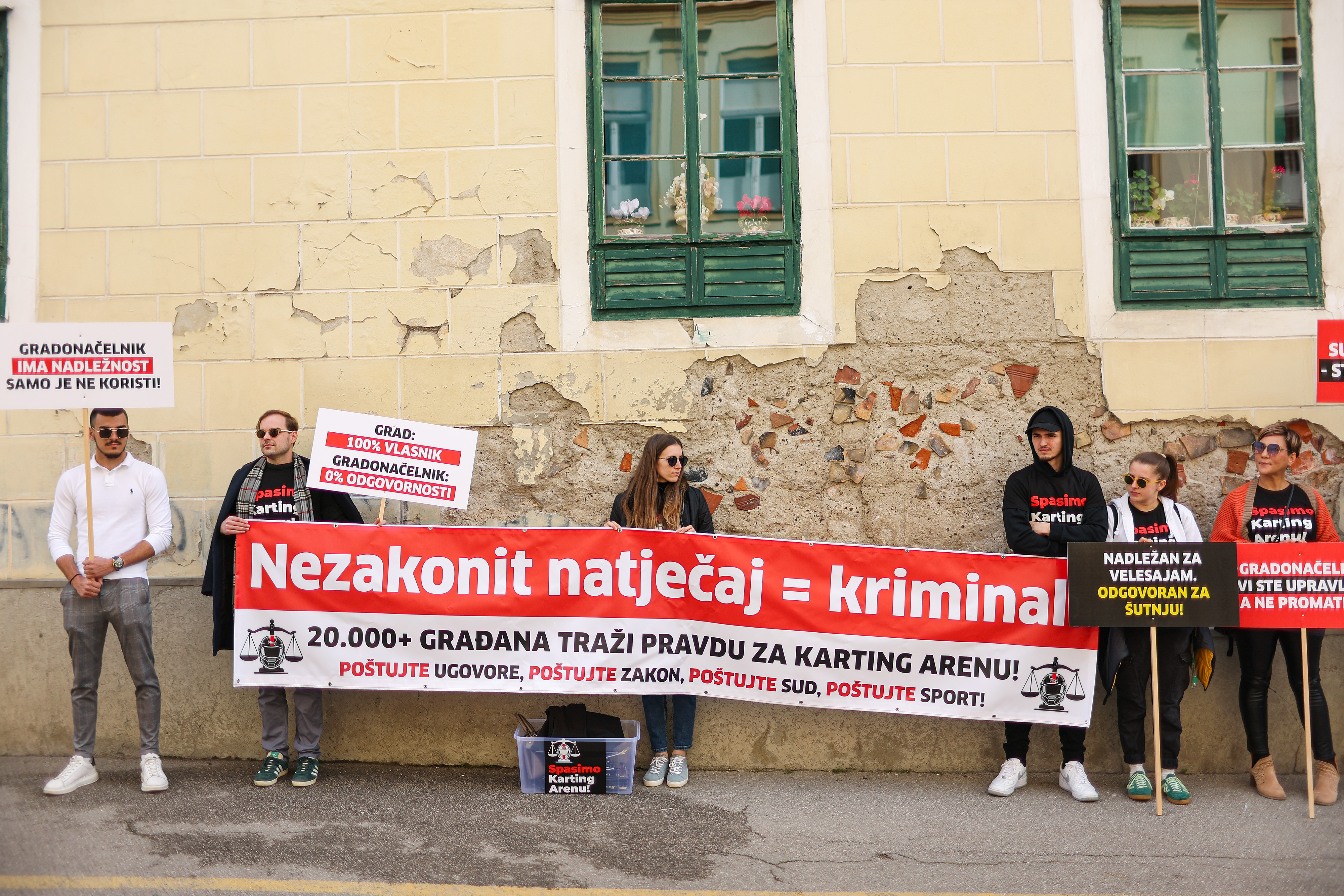 pixsell, karting arena zagreb prosvjed