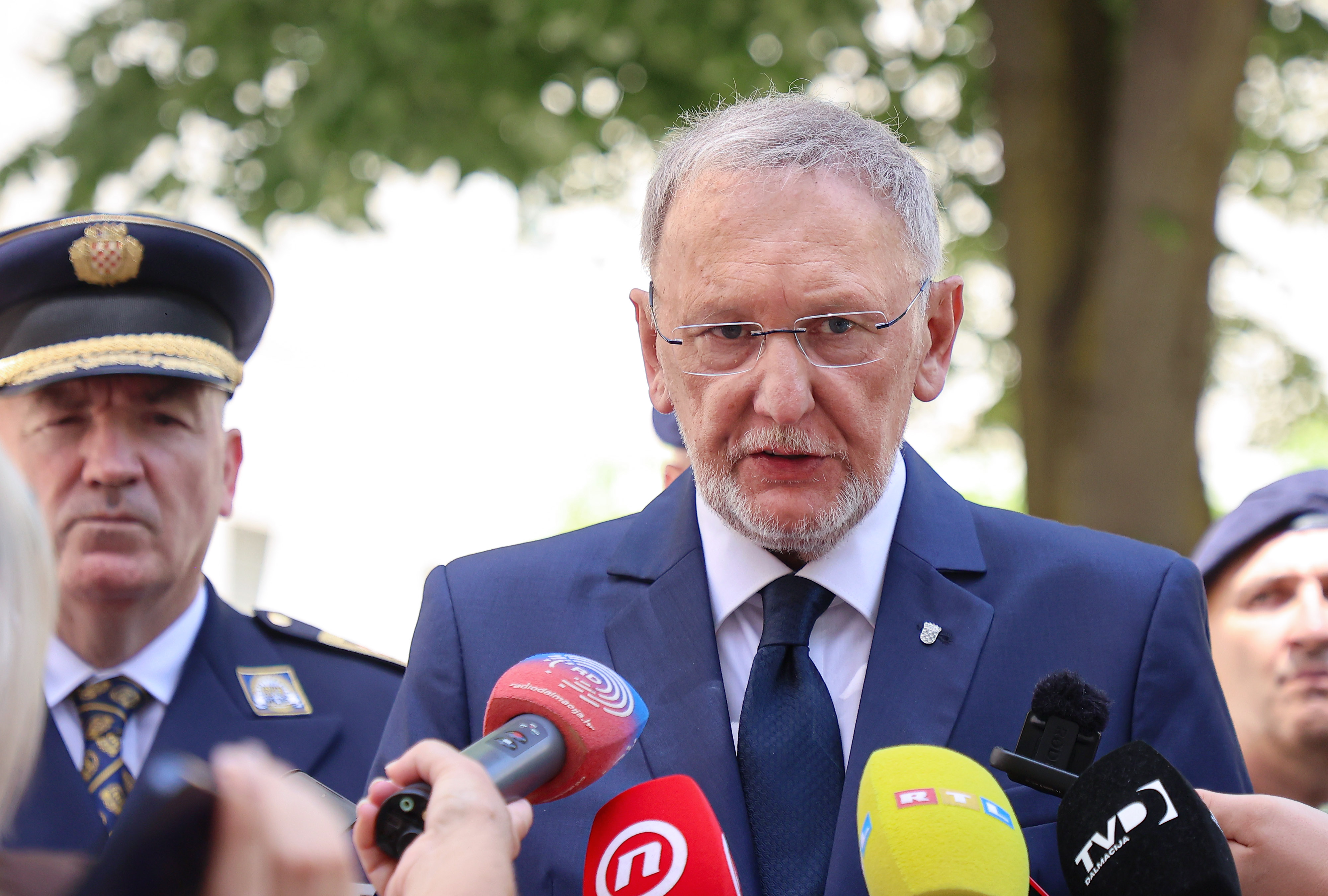 25.07.2025 Sinj- potpredsjednik Vlade i ministar unutarnjih poslova dr. sc. Davor Bozinovic sudjeluje  na XI. pokrajinskom hodocascu hrvatske vojske, policije i branitelja u Svetistu Cudotvorne Gospe Sinjske u Sinju.    Photo: Ivana Ivanovic/PIXSELL