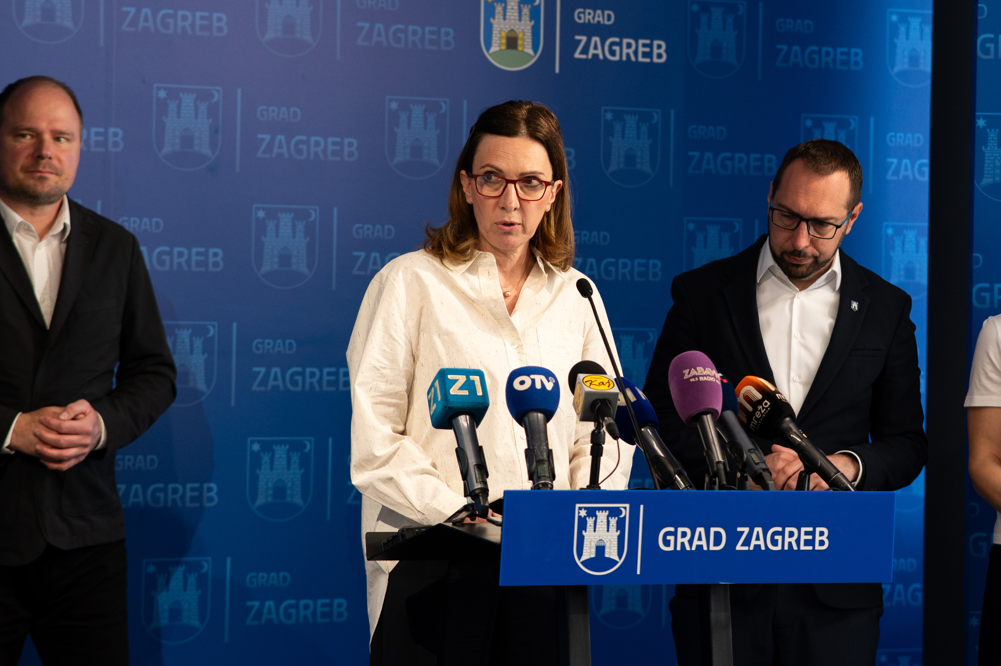29.04.2025., Zagreb - Na konferenciji za medije u Gradskoj upravi predstavljen je projekt Kongresnog centra