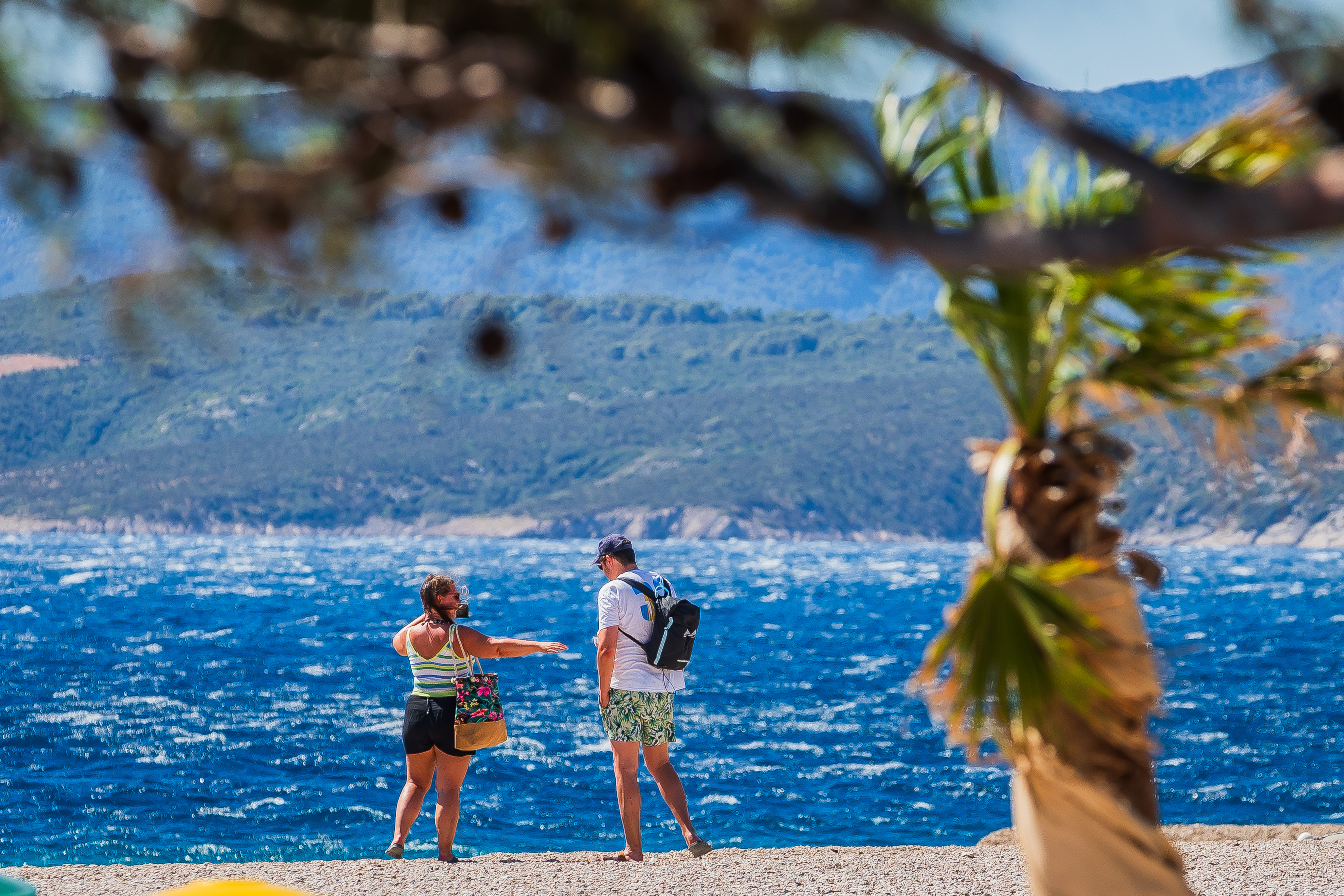 28.06.2025., Bol - Olujna bura i jutro na plazi Zlatni rat. Photo: Zvonimir Barisin/PIXSELL