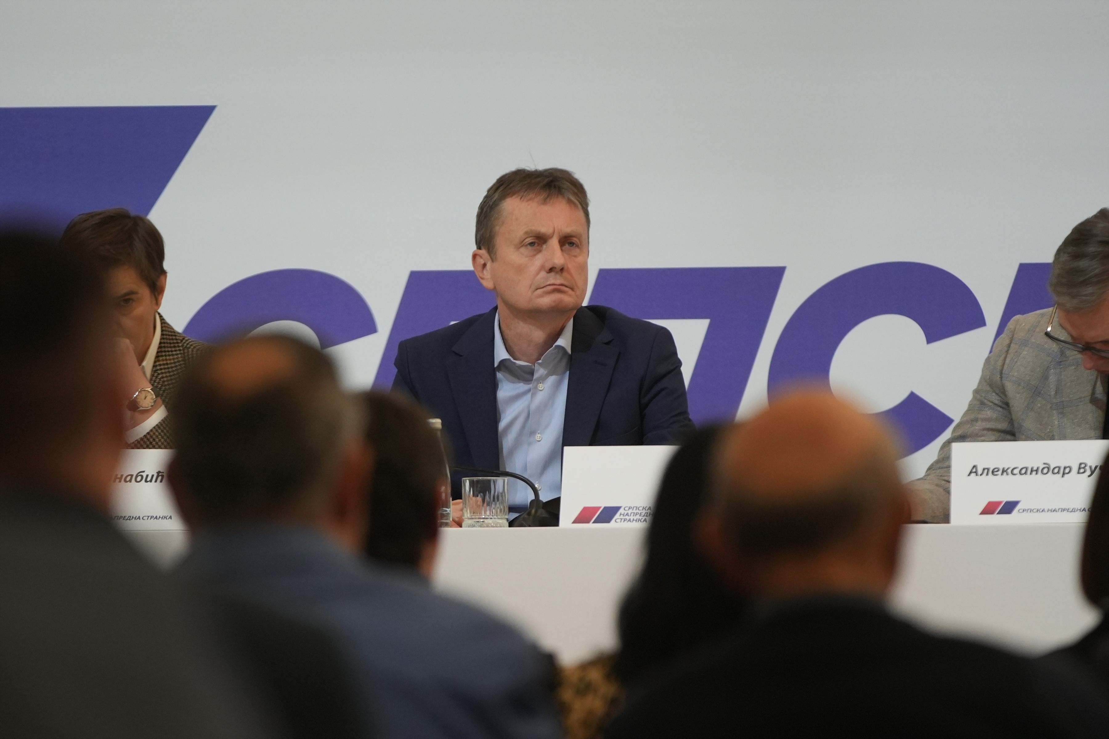 08, November, 2024, Belgrade - The session of the Main Board of the Serbian Progressive Party was held in the Sava center