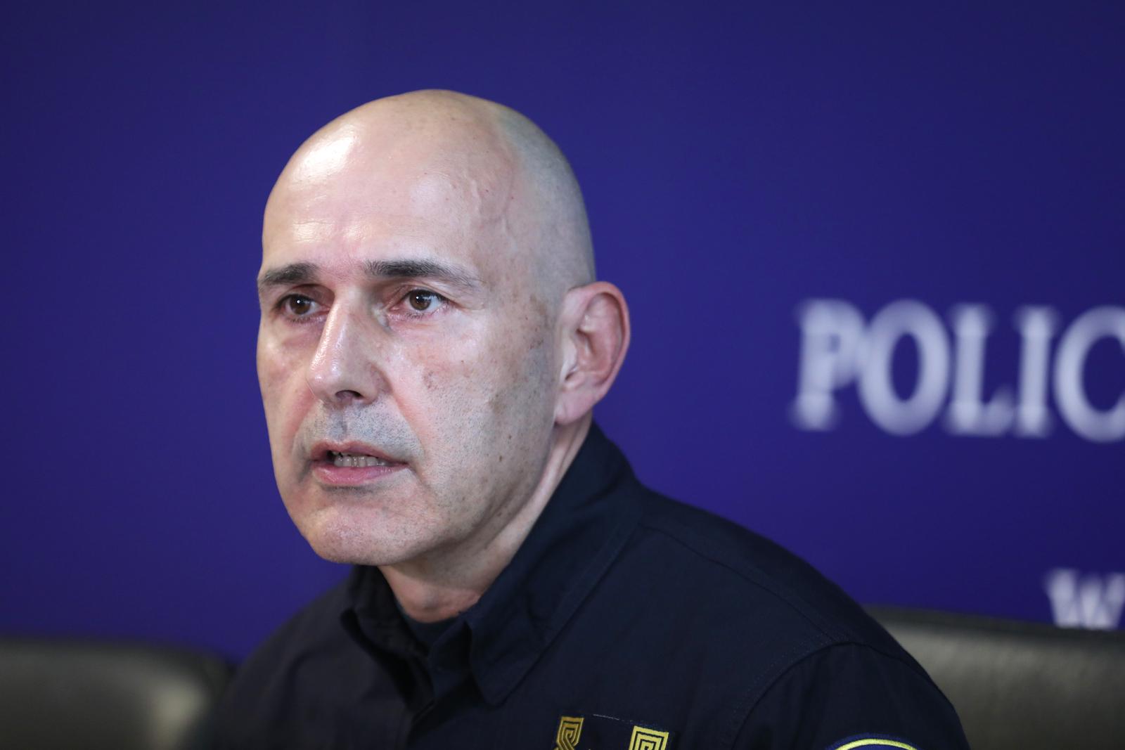 16.05.2024., Split - Konferencija za medije PU splitsko-dalmatinske o nesreći u Brnazama u kojoj su cetiri osobe smrtno stradale. Načelnik Policijske uprave splitsko-dalmatinske Marko Srdarevic. Photo: Ivo Cagalj/PIXSELL