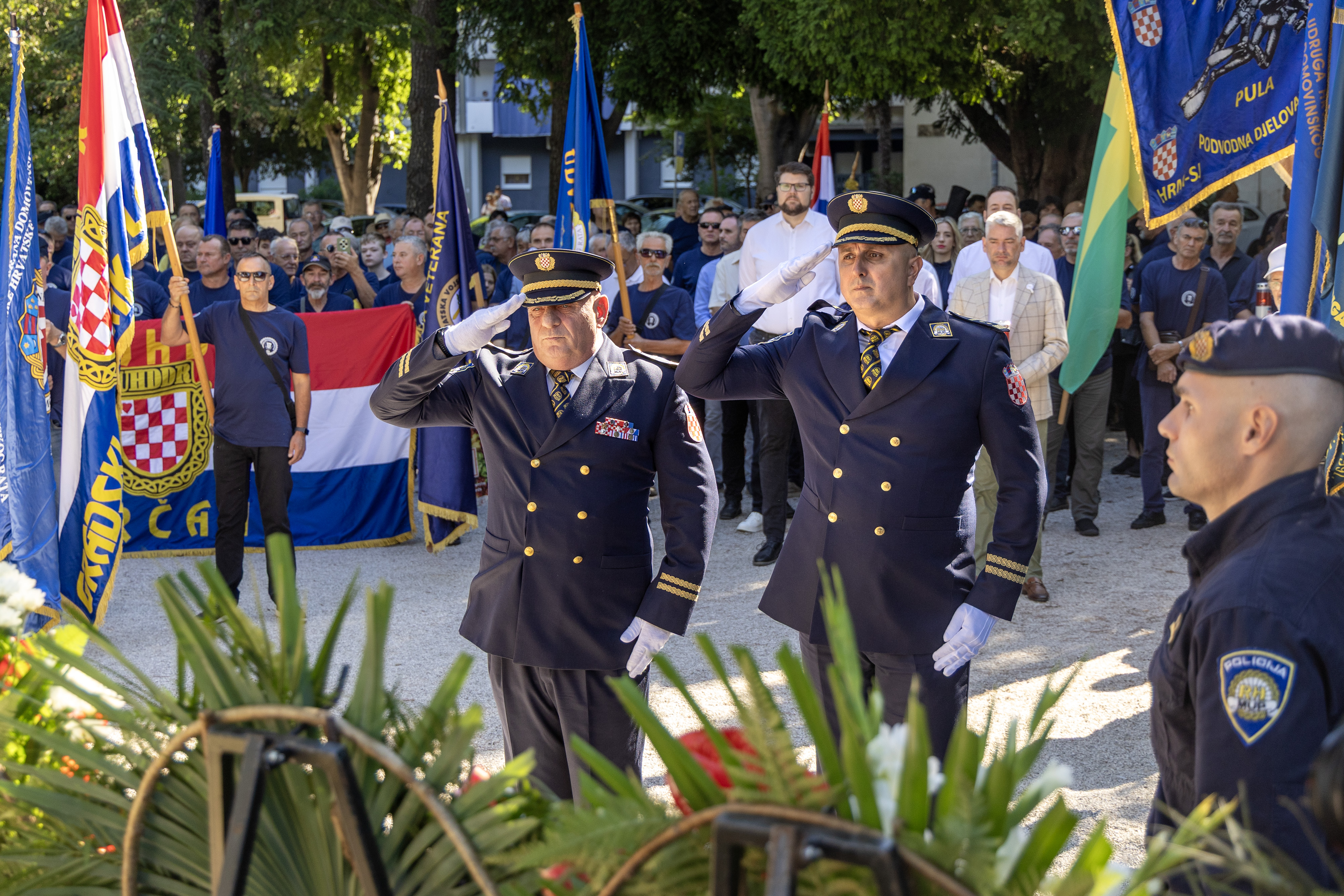 05.08.2025., Pula-Dan pobjede, domovinske zahvalnosti i Dan hrvatskih banitelja u Istarskoj zupaniji obiljezen je mimohodom hrvatskih branitelja. Photo: Srecko Niketic/PIXSELL
