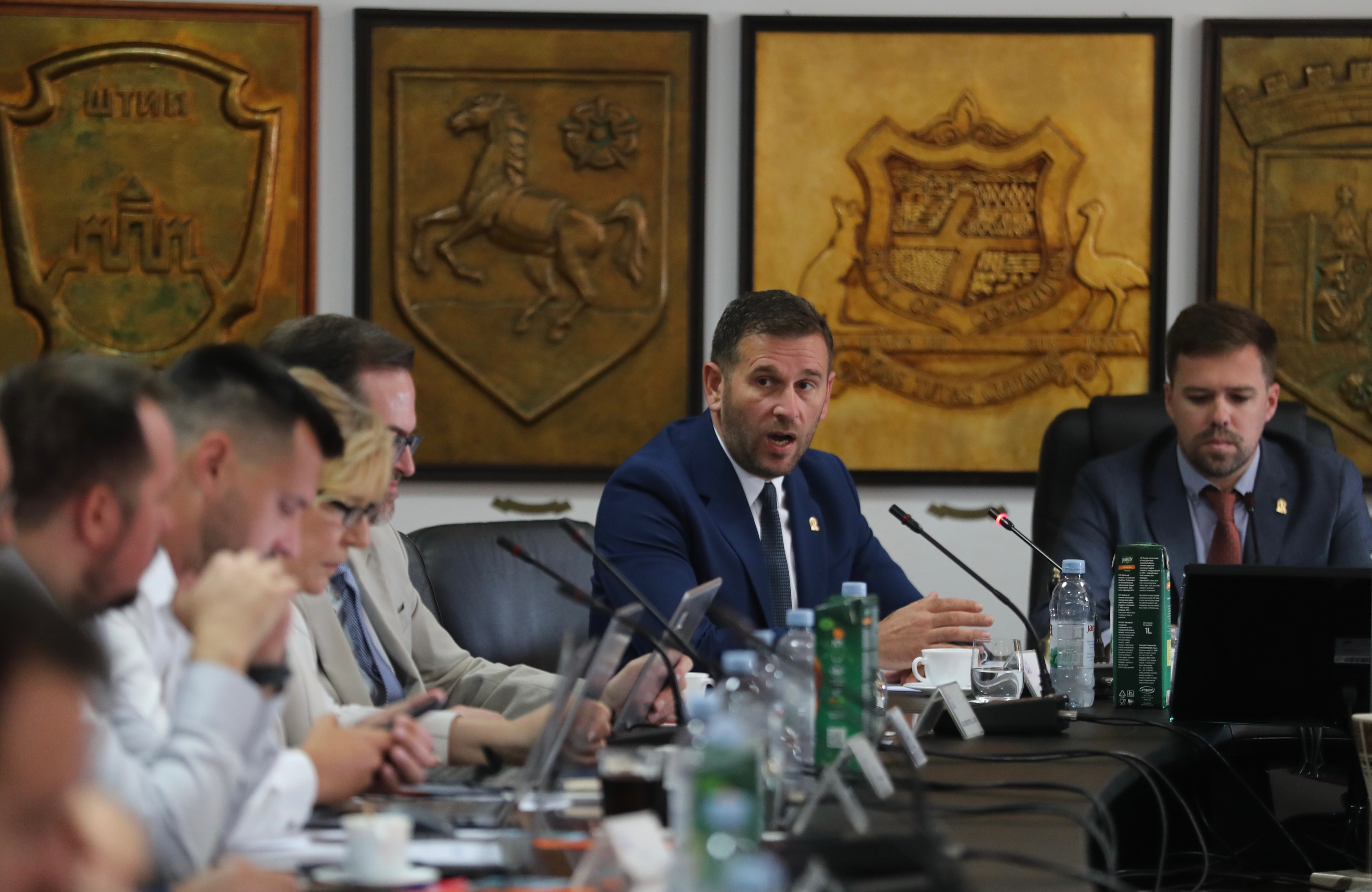 01.08.2025., Split - Tijekom jutra zapocela 3 Sjednica Gradakog vijeca. Gradonacelnik Tomislav Suta