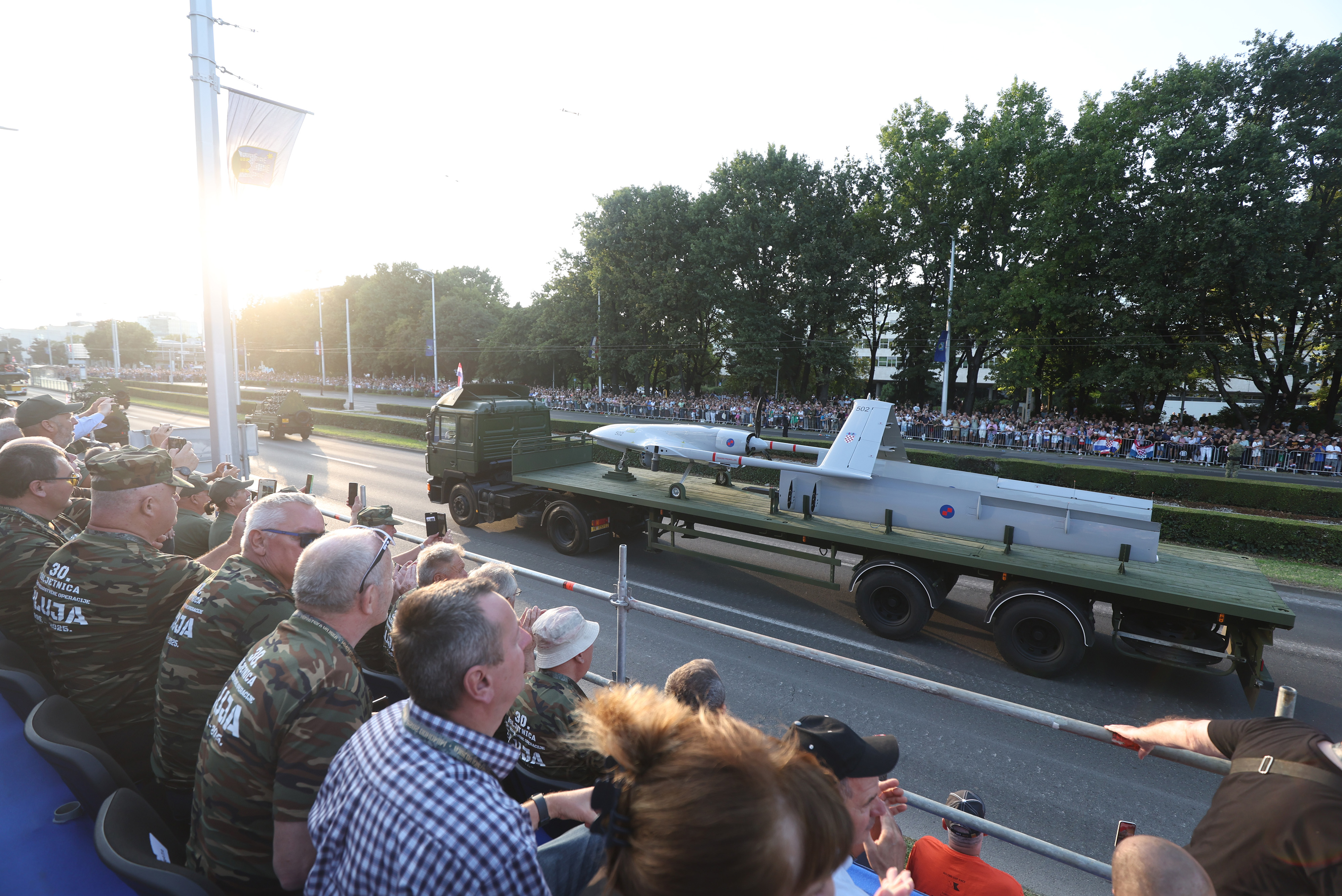 31.07.2025., Zagreb - U povodu obiljezavanja 30. obljetnice vojno-redarstvene operacije Oluja odrzan je svecani vojni mimohod. Photo: Slavko Midzor/PIXSELL