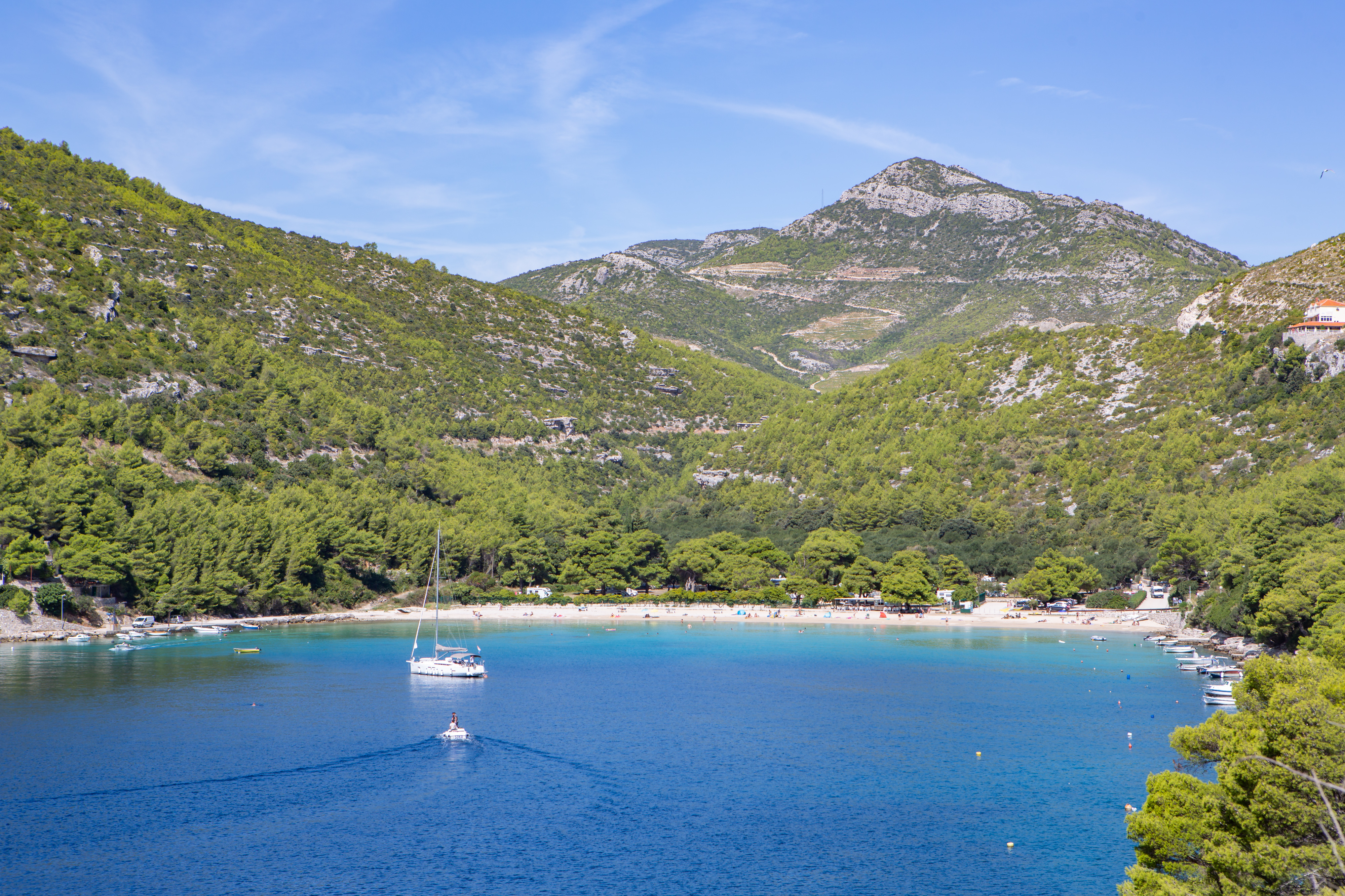 Uvala Prapratno na poluotoku Pelješcu 10.09.2018., Uvala Prapratno, poluotok Peljesac