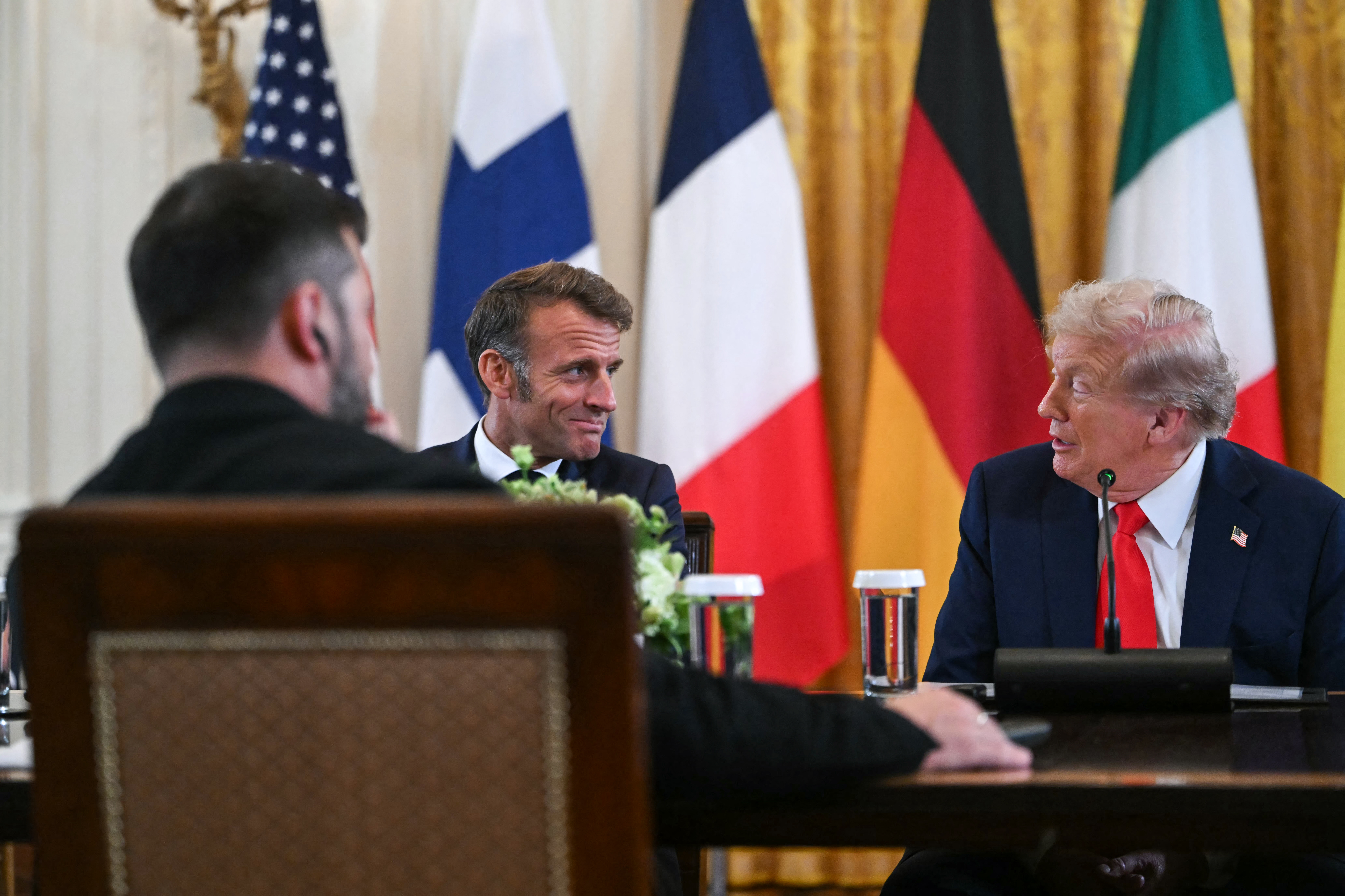 Donald Trump, Emmanuel Macron