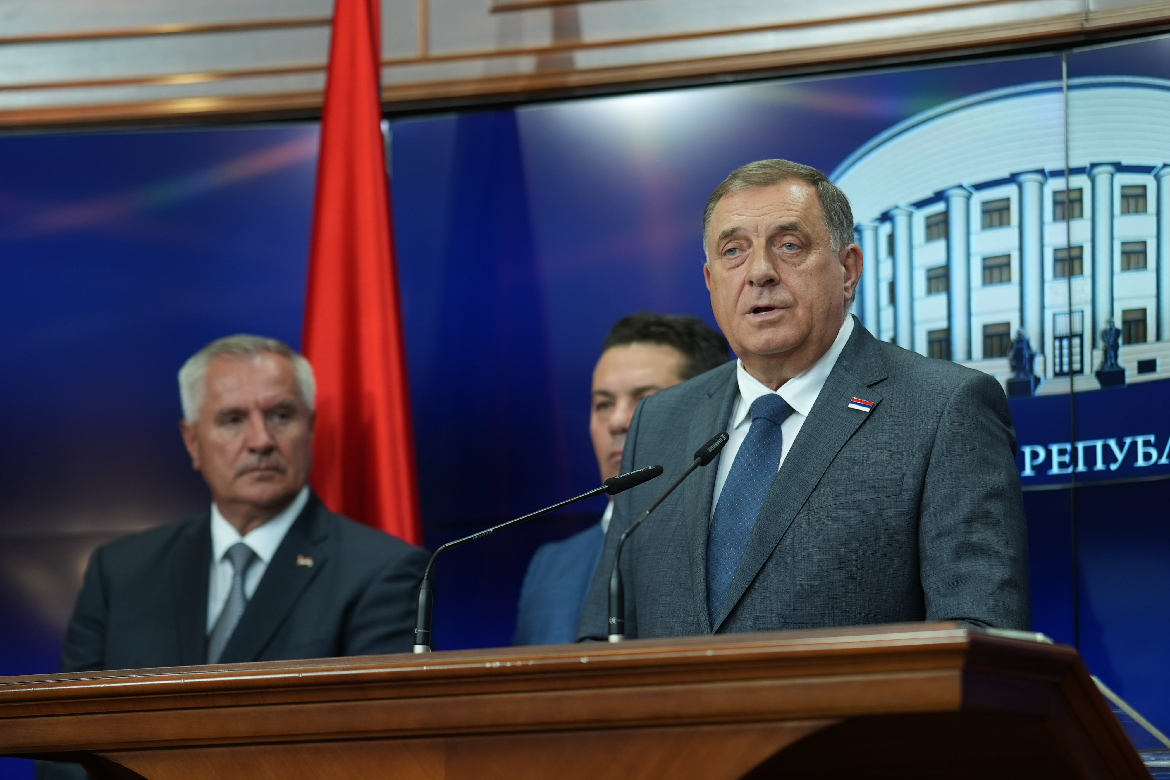 18.08.2025., Palata Republike, Banja Luka (BiH) - Radovan Viskovic je podnio je ostavku na funkciju premijera Republike Srpske, nakon odrzanog sastanka koalicijskih partnera okupljenih oko SNSD-a, a tema je bila rekonstrukcija entitetske vlade.