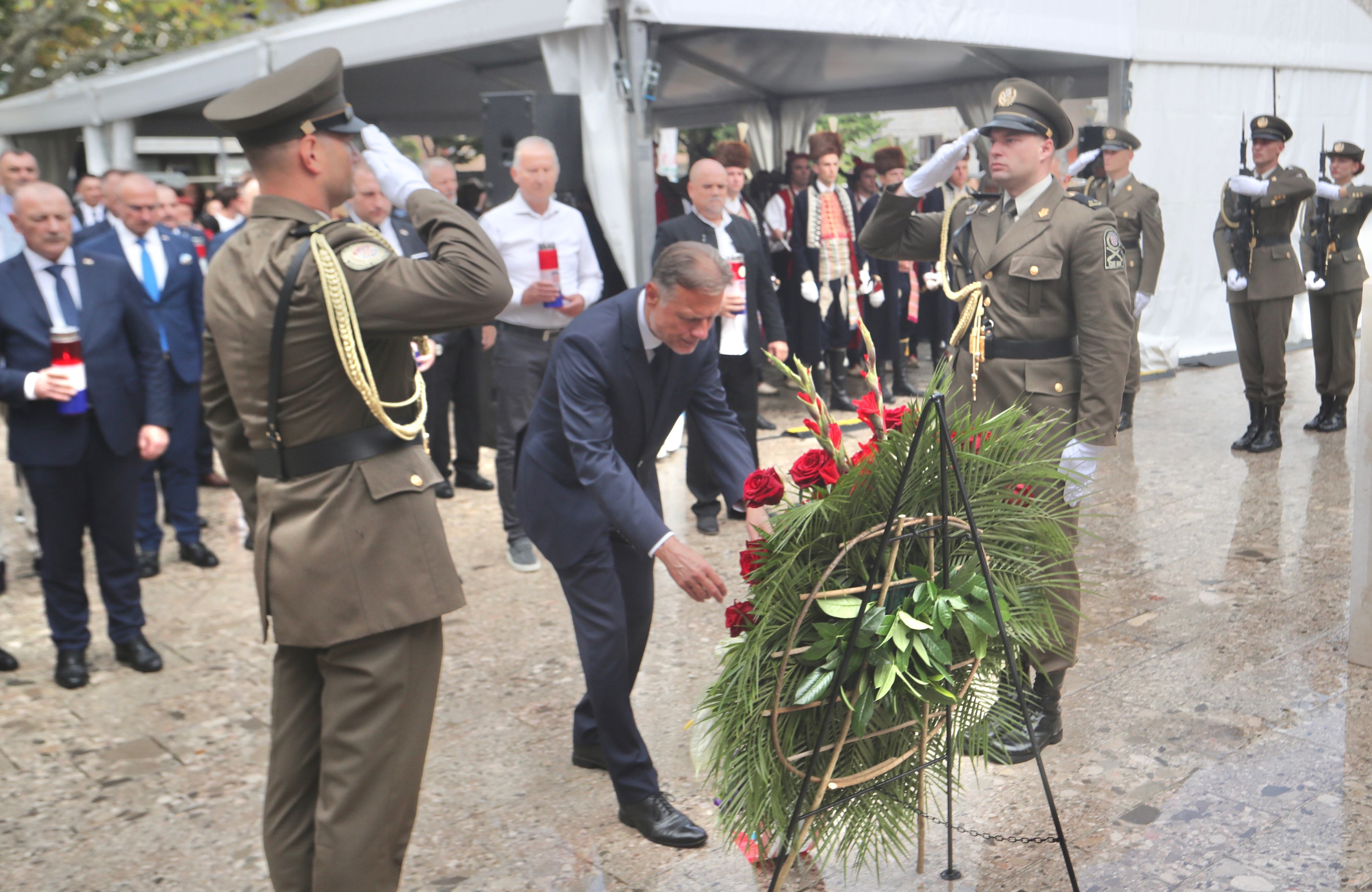 03.08.2025.Sinj-Uoci svecanosti otvorenja spomen prostorije hrvatskih branitelja Sinja i Cetinskog kraja predsjednik Sabora Gordan Jandrokovic
