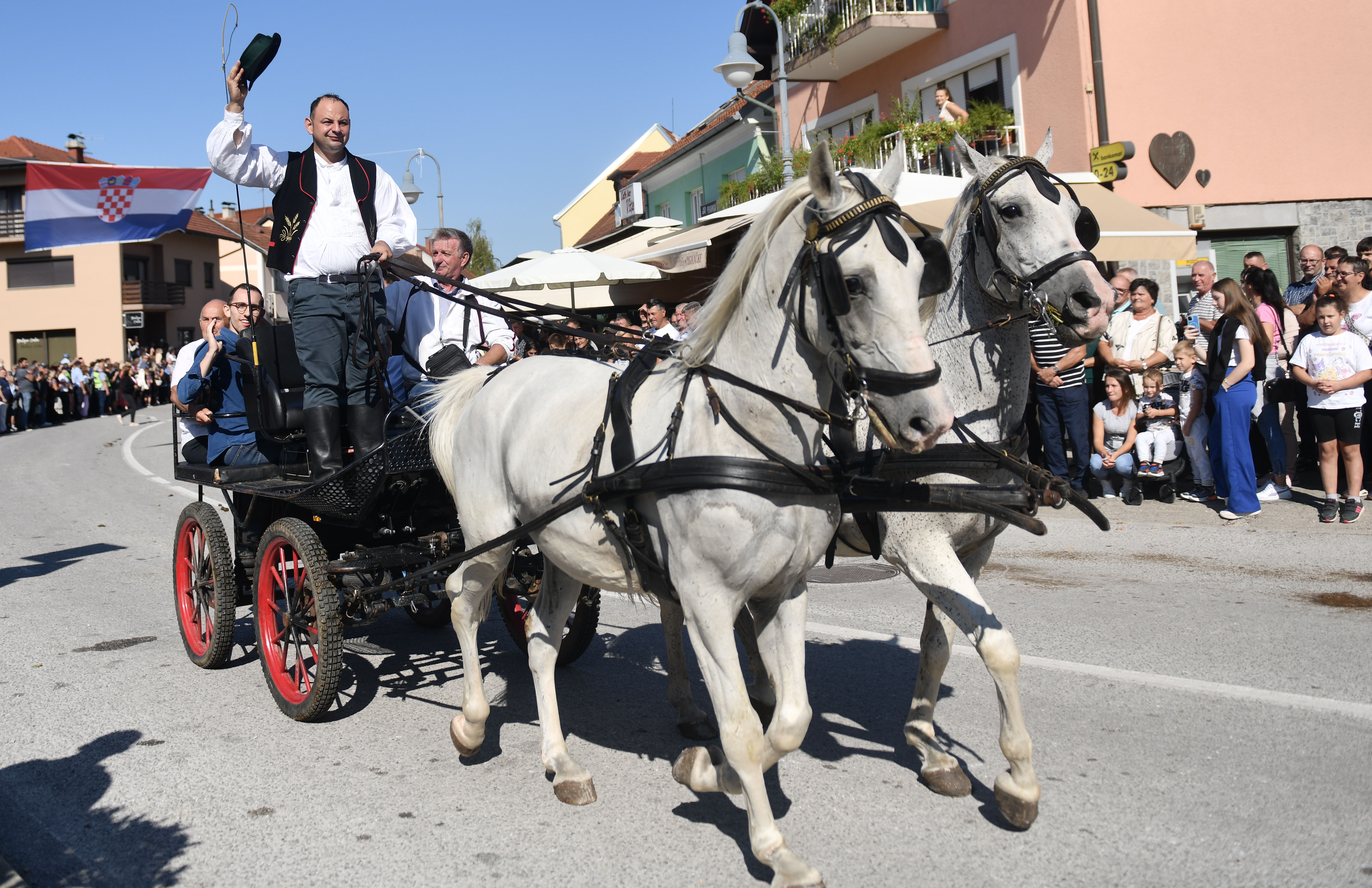 24.08.2025., Zagreb - 23. vozocasce konjskih zaprega i jahaca u Mariju Bistricu. Photo: Josip Mikacic/PIXSELL