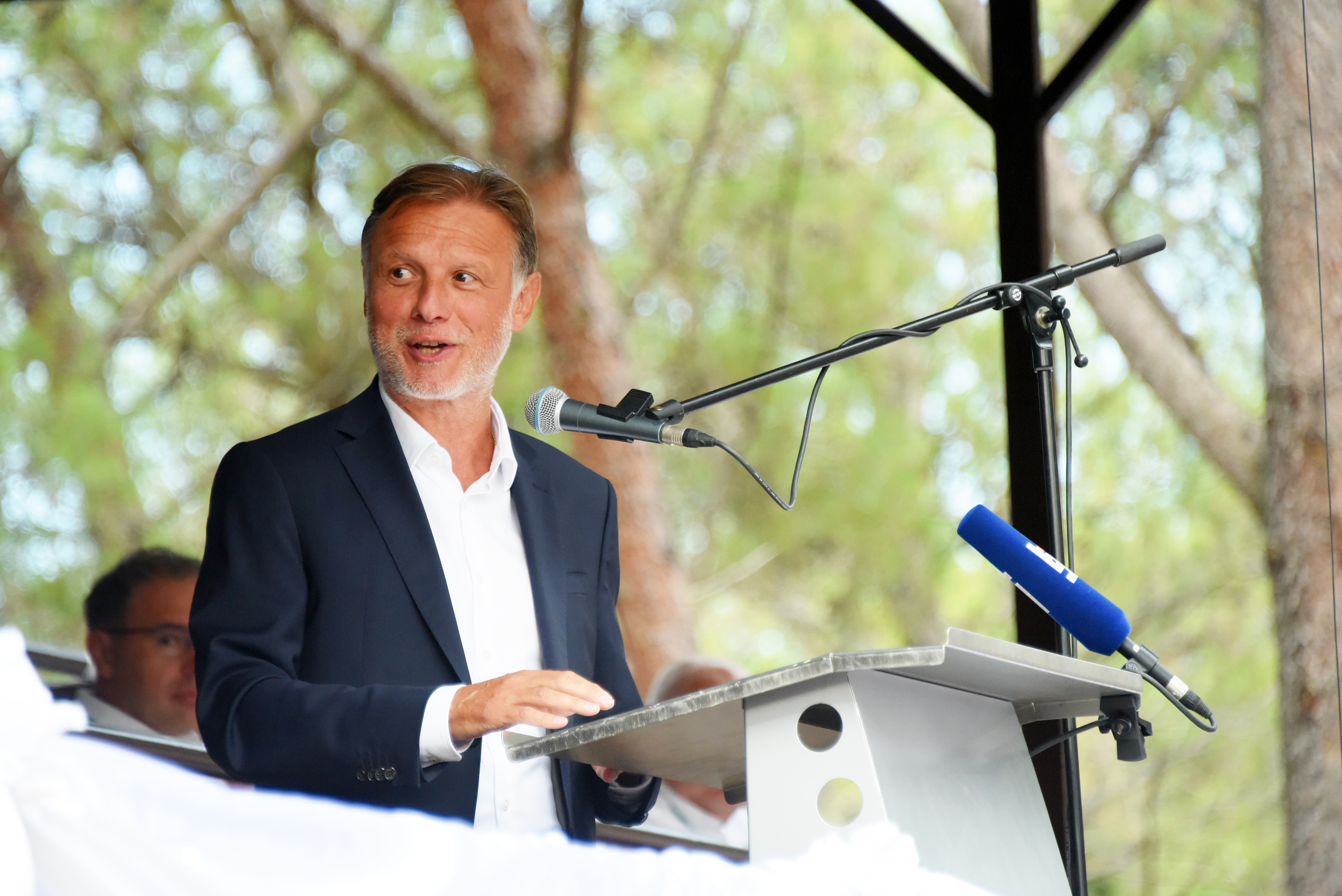 24.08.2025., Barban - Ovogodisnja, jubilarna 50. obnovljena Trka na prstenac, nadmasila je sva ocekivanja. Slavodobitnik, Antonio Osip do svoje je titule dosao u pripetavanju. Photo: Sasa Miljevic / PIXSELL/PIXSELL