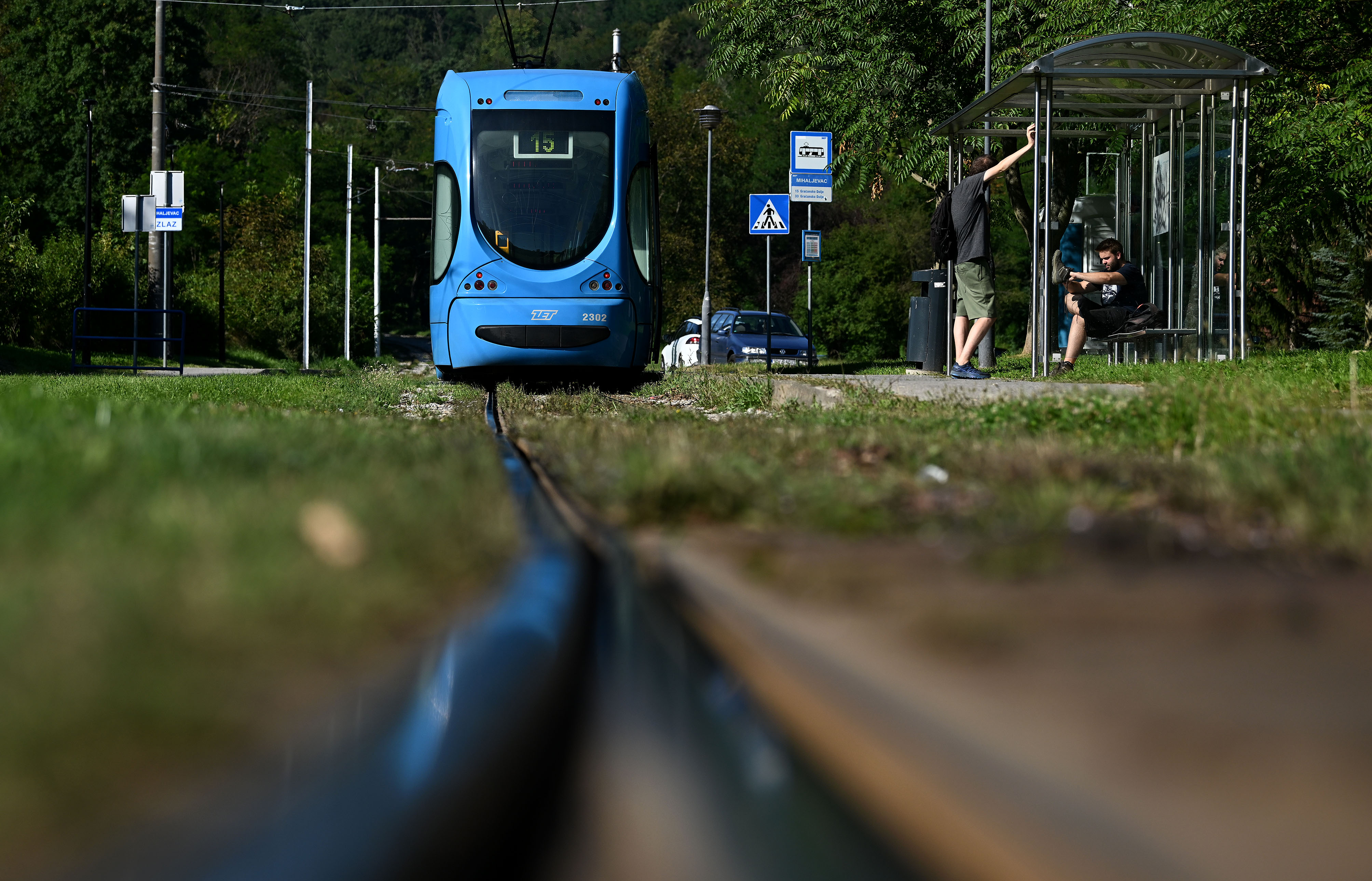 13.08.2023., Zagreb - Grad je odustao od ukidanja tramvajske linije 15 koja vozi od okretista Mihaljevac do okretista Dolje gdje se nalazi pocetna stanica zicare.  Photo: Marko Lukunic/PIXSELL