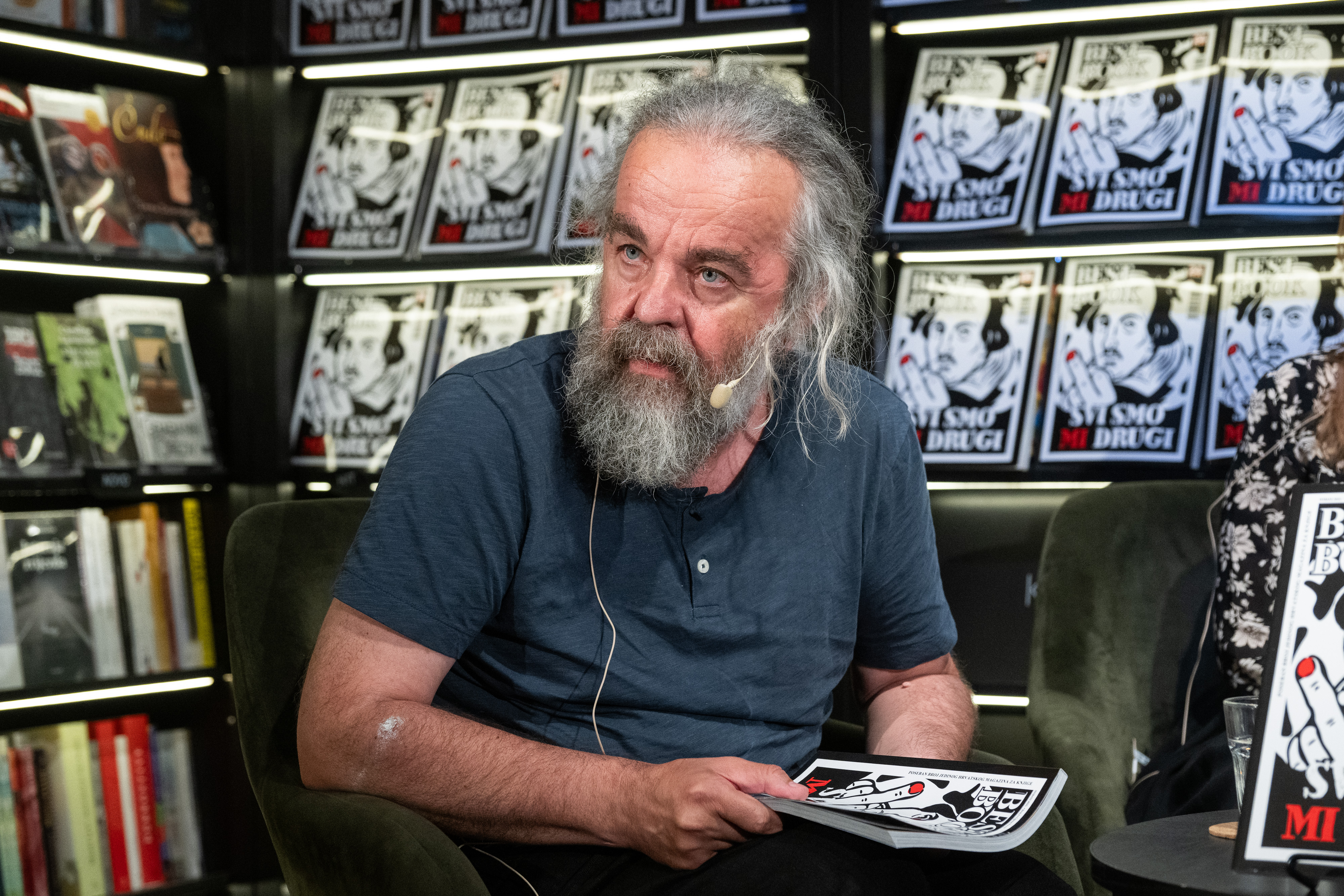 04.06.2025., Zagreb - U knjizari Fraktura odrzano je predstavljanje posebnog izdanja knjizevnog magazina Bestbook. Miljenko Jergovic. Photo: Davor Puklavec/PIXSELL