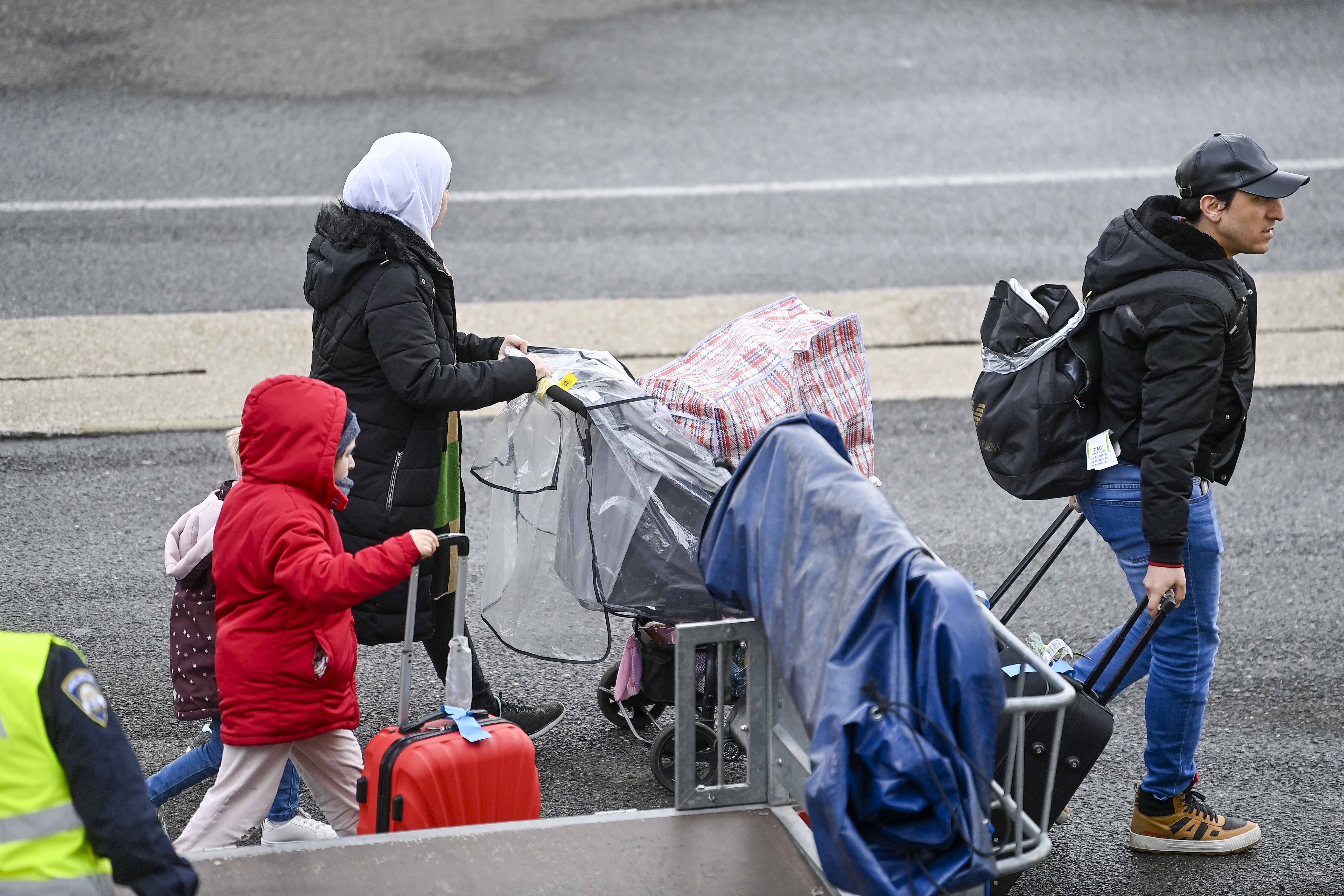 12.03.2025., Zagreb - Dolazak 11 migranata koji su vraceni iz Hamburga u Zagreb. Photo: Igor Soban/PIXSELL