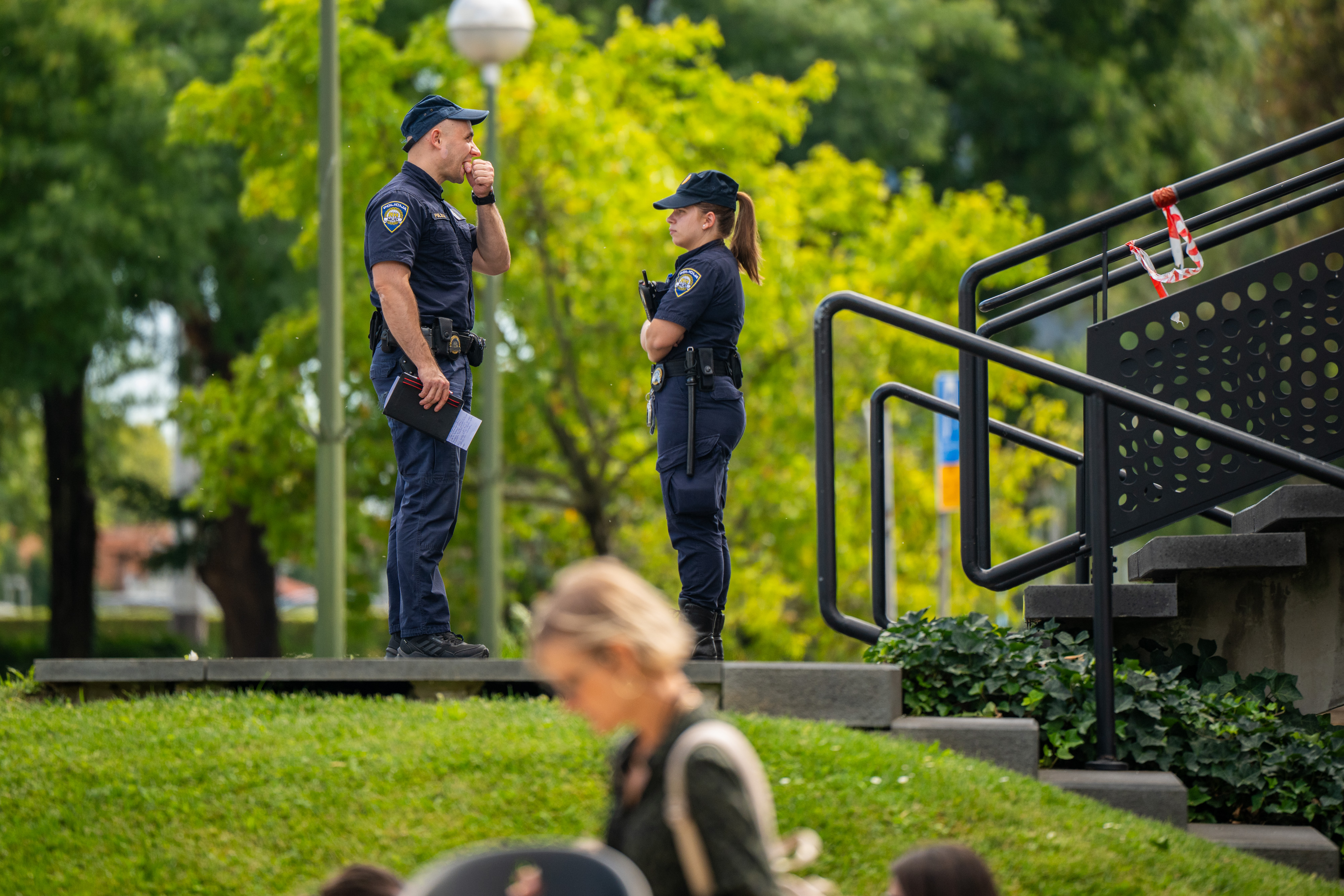 01.09.2025., Zagreb - Dojava o bombi u Gradskom poglavarstvu. Photo: Neva Zganec/PIXSELL