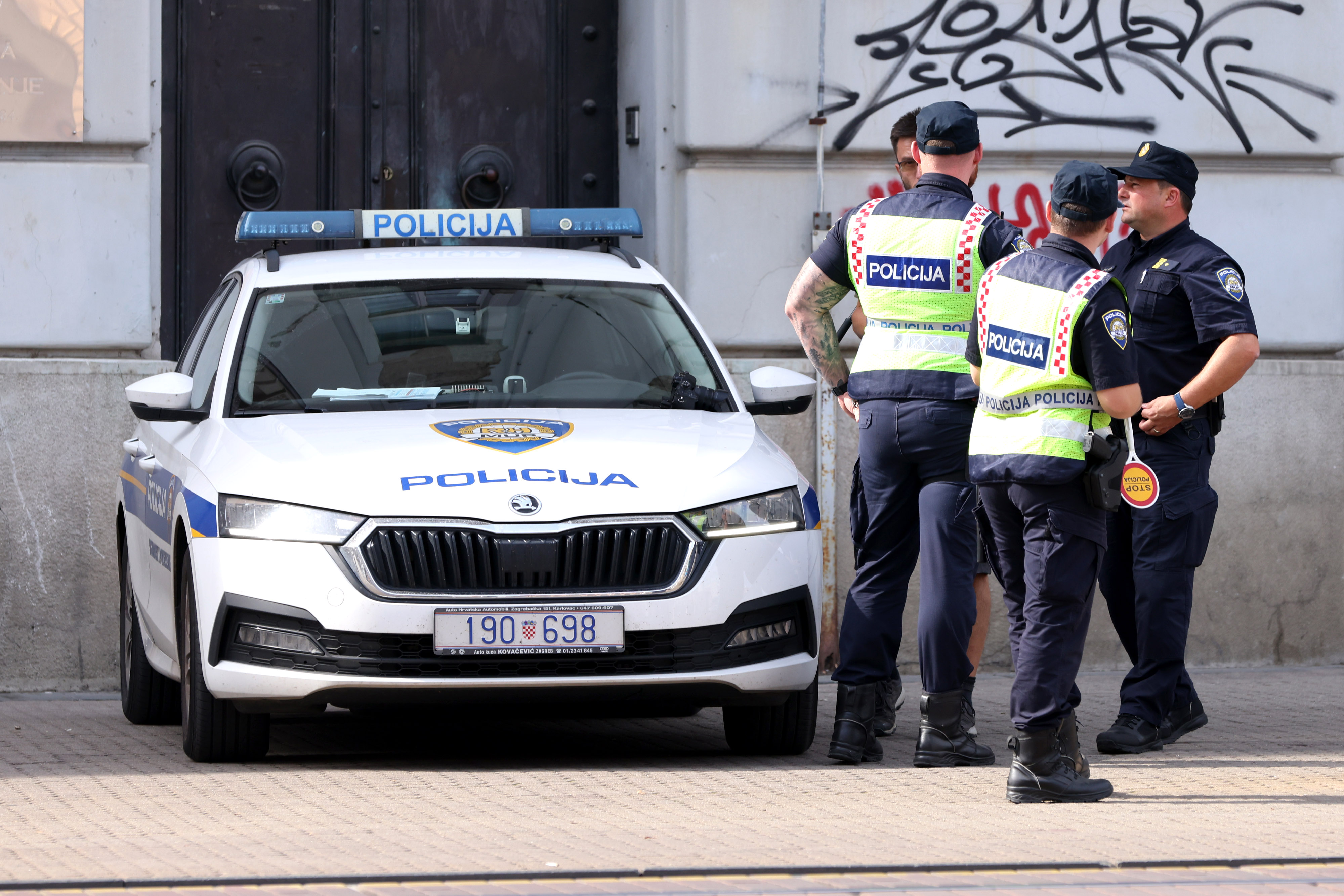 29.08.2025., Zagreb - Policija je i danas kontrolirala vozace elektricnih romobila u centru grada. Photo: Patrik Macek/PIXSELL