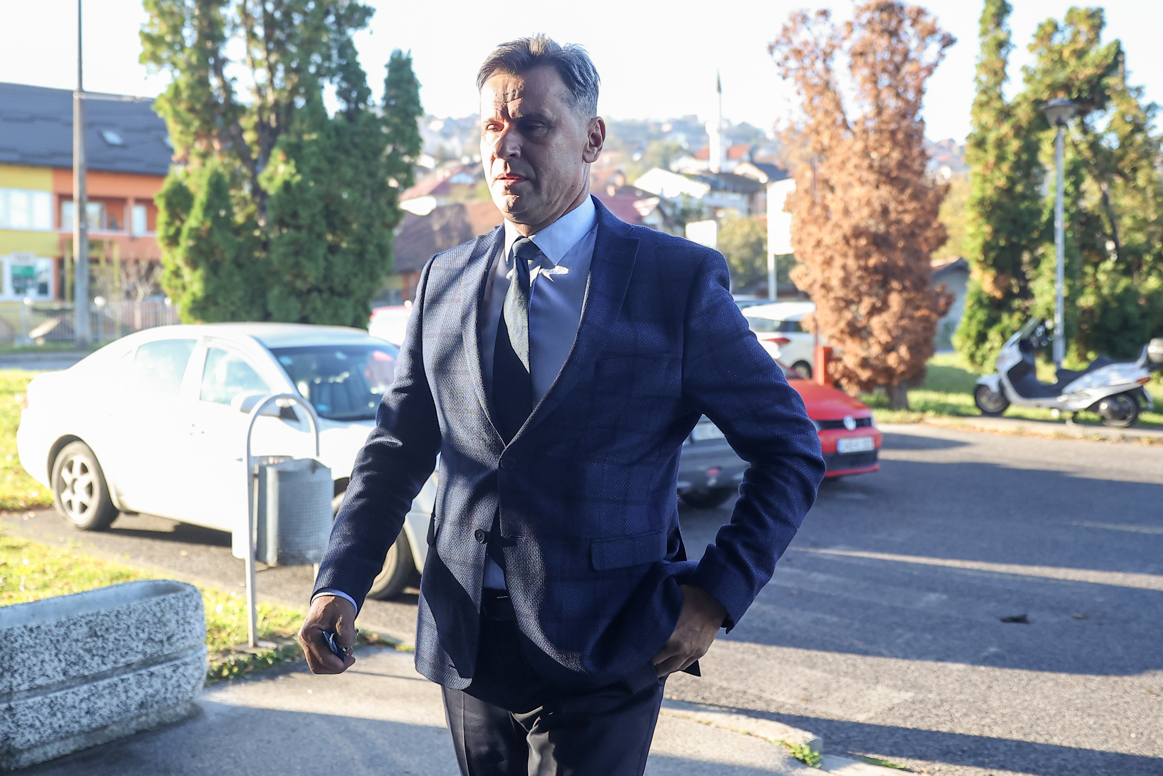 02.11.2023., Sarajevo, Bosna i Hercegovina - Nakon vise od pola godine nastavljeno je sudjenje u predmetu “Respiratori”. Svi optuzeni stigli u zgradu Suda BiH gdje ce se danas odrzati zalbeni postupak. Photo: Armin Durgut/PIXSELL